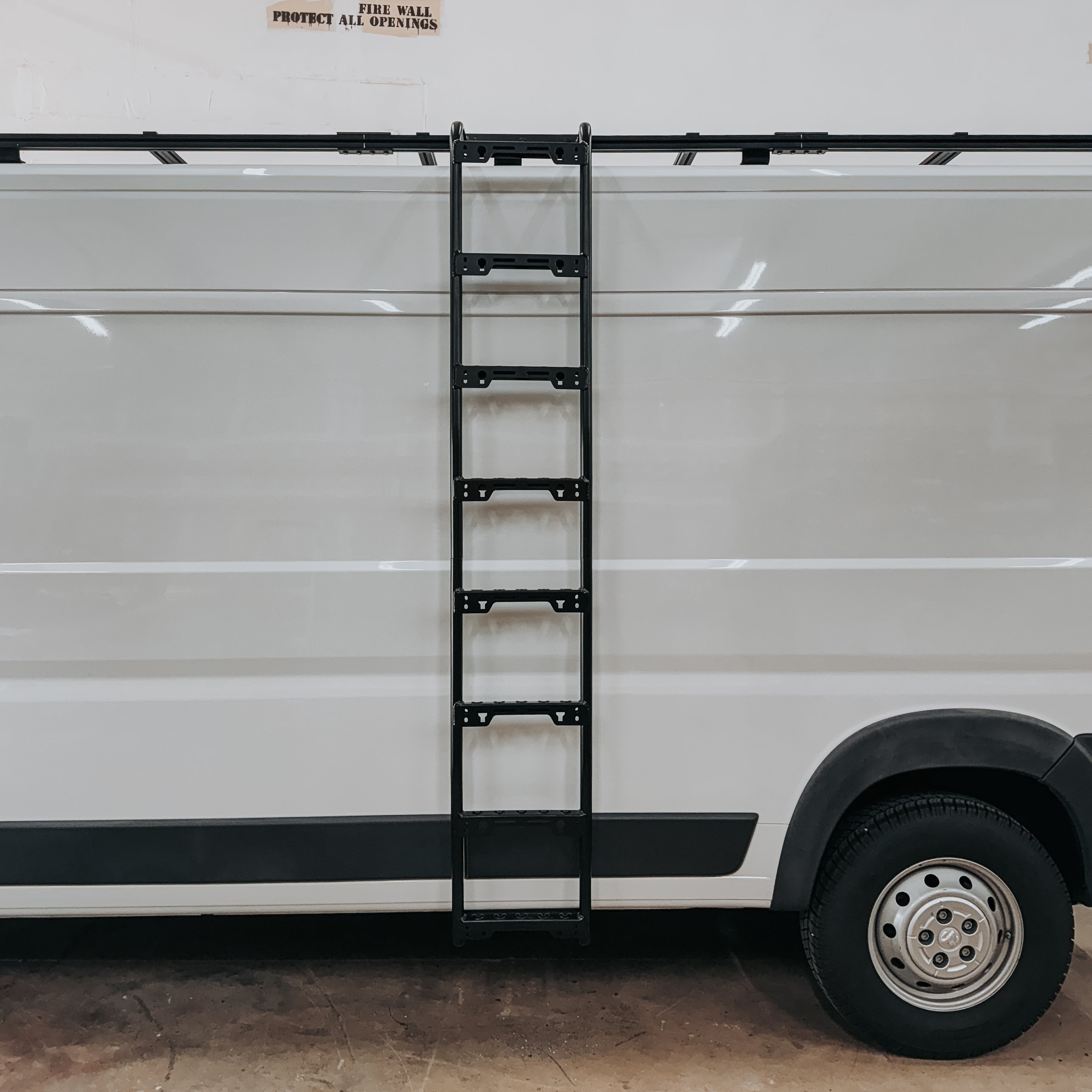 Unaka Gear Co. Ram ProMaster Side Mount Ladder - Exterior Roof Access