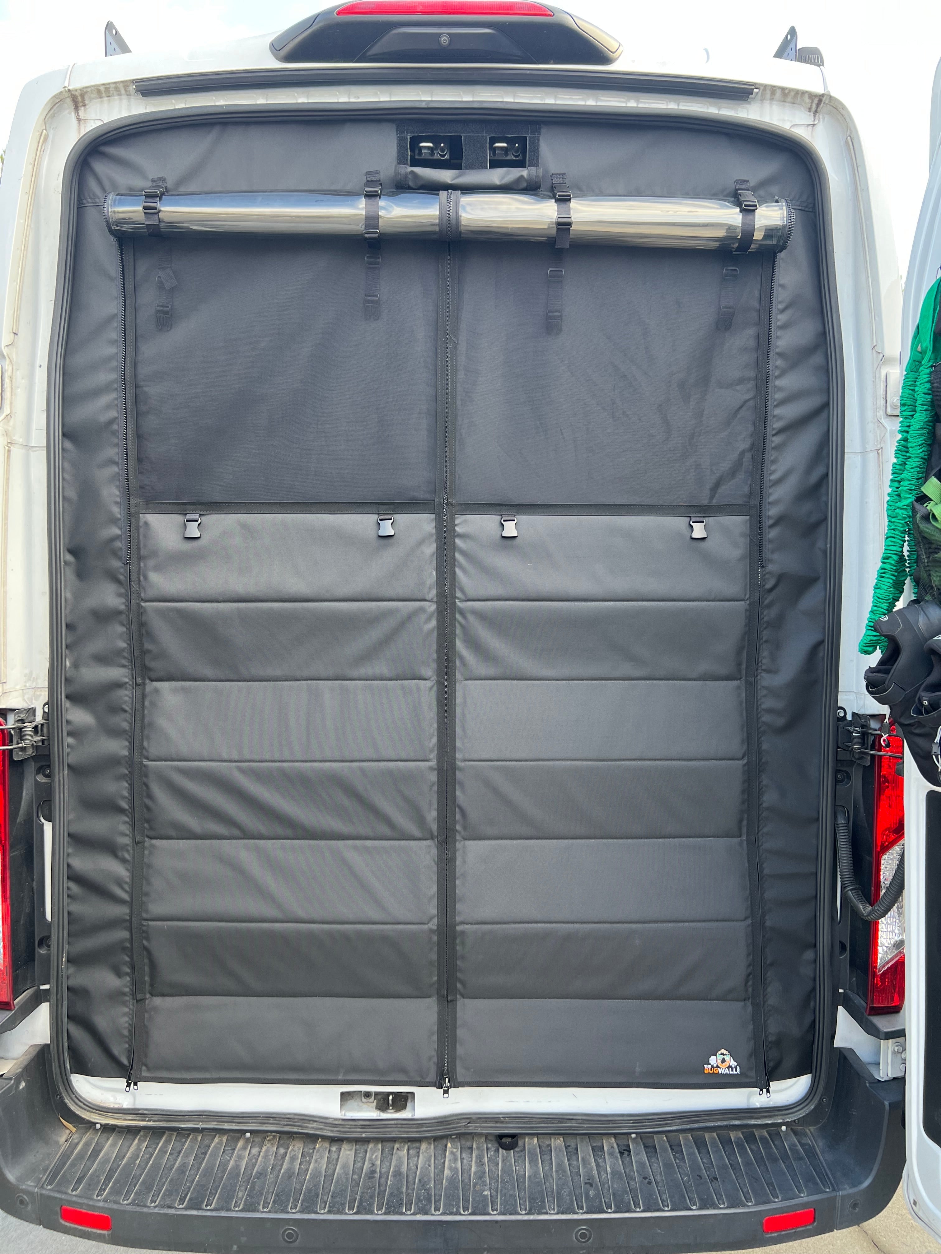 The Bug Wall Sprinter Rear Garage Screen - Four-Season Access