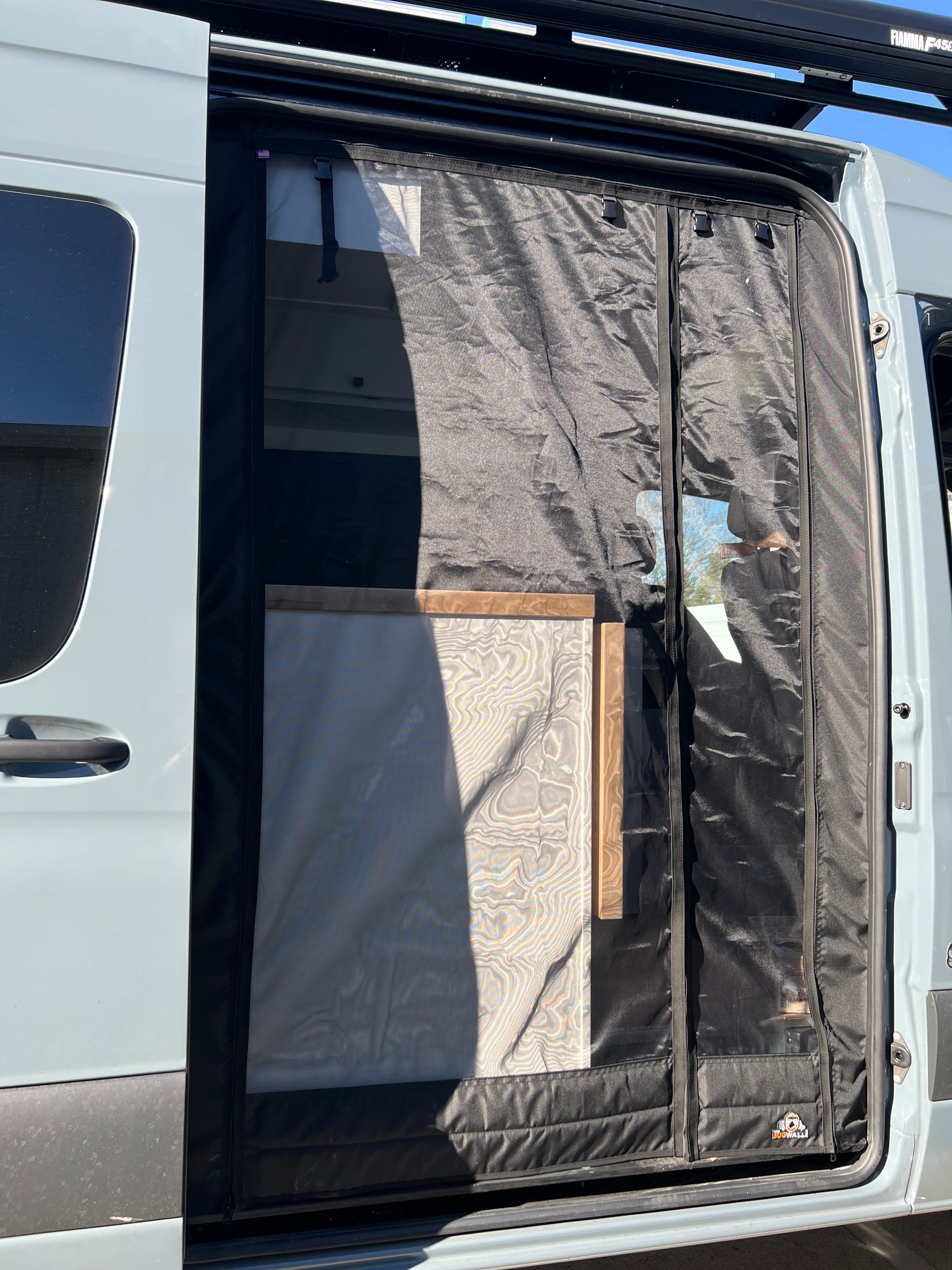 The Bug Wall Sprinter 2007-2024 Sliding Screen - Custom Entry