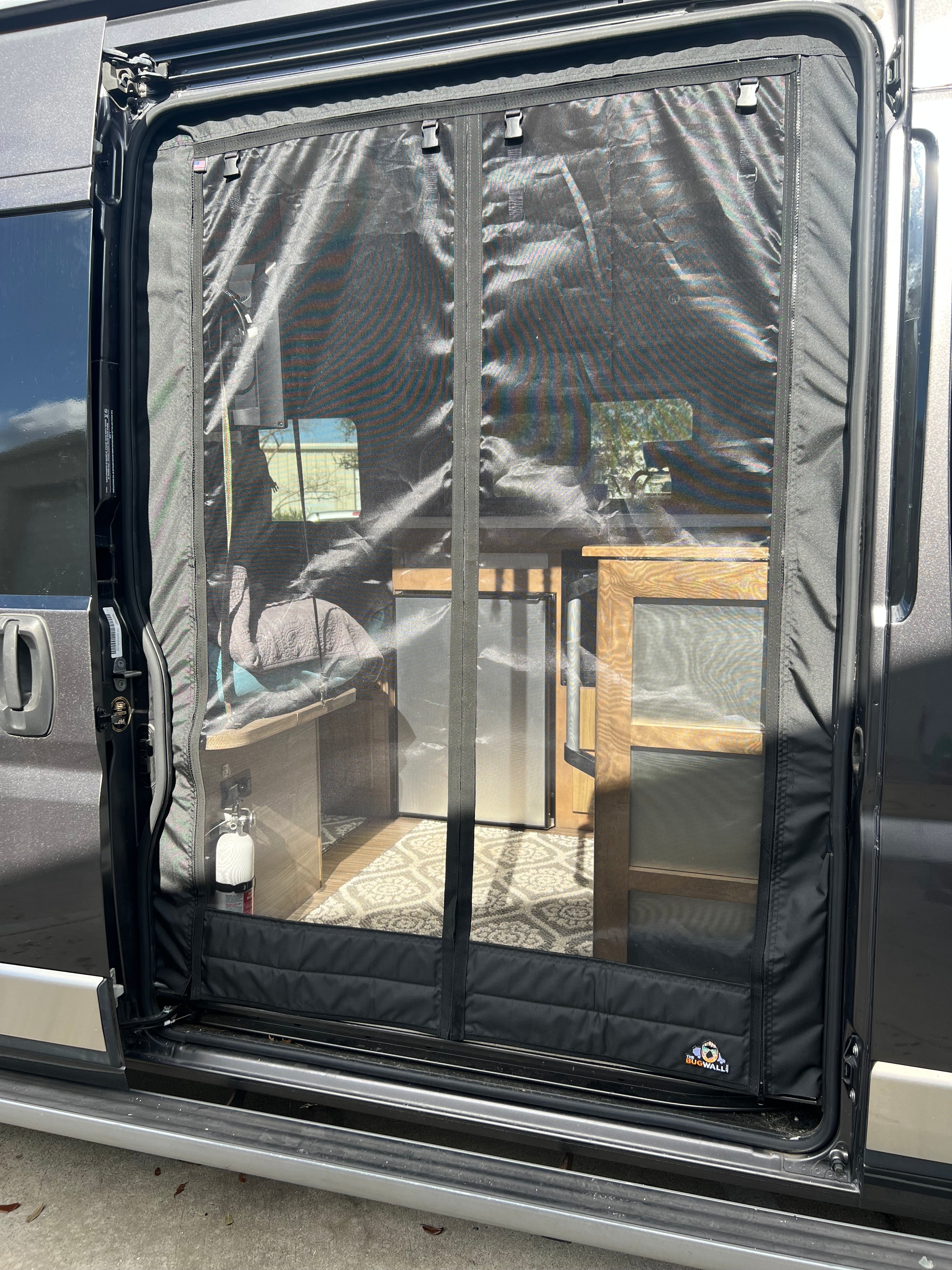 The Bug Wall Winnebago Travato Sliding Screen - V2 Replacement