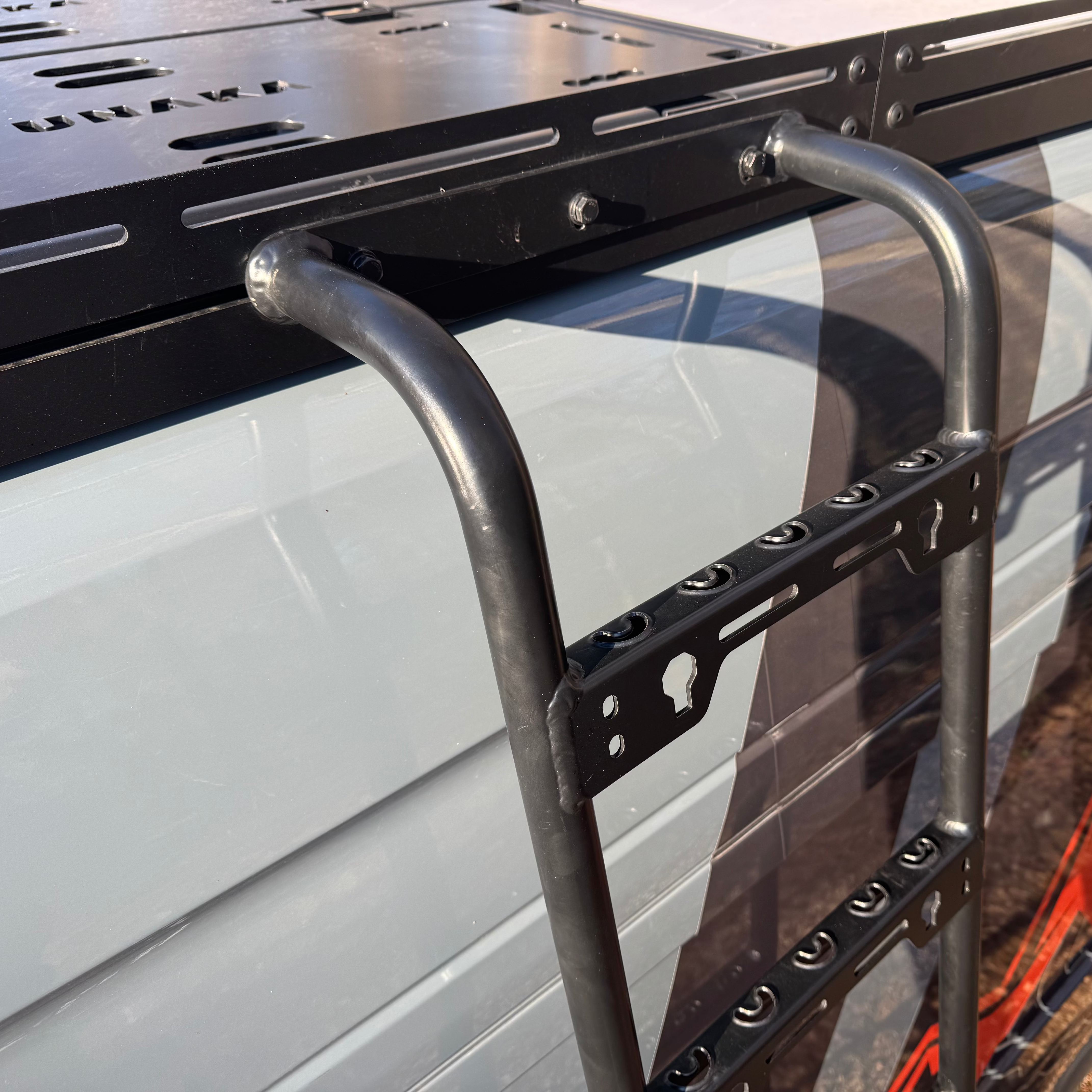 Unaka Gear Co. Mercedes Sprinter Wheel Wrap Ladder - Exterior Roof Access