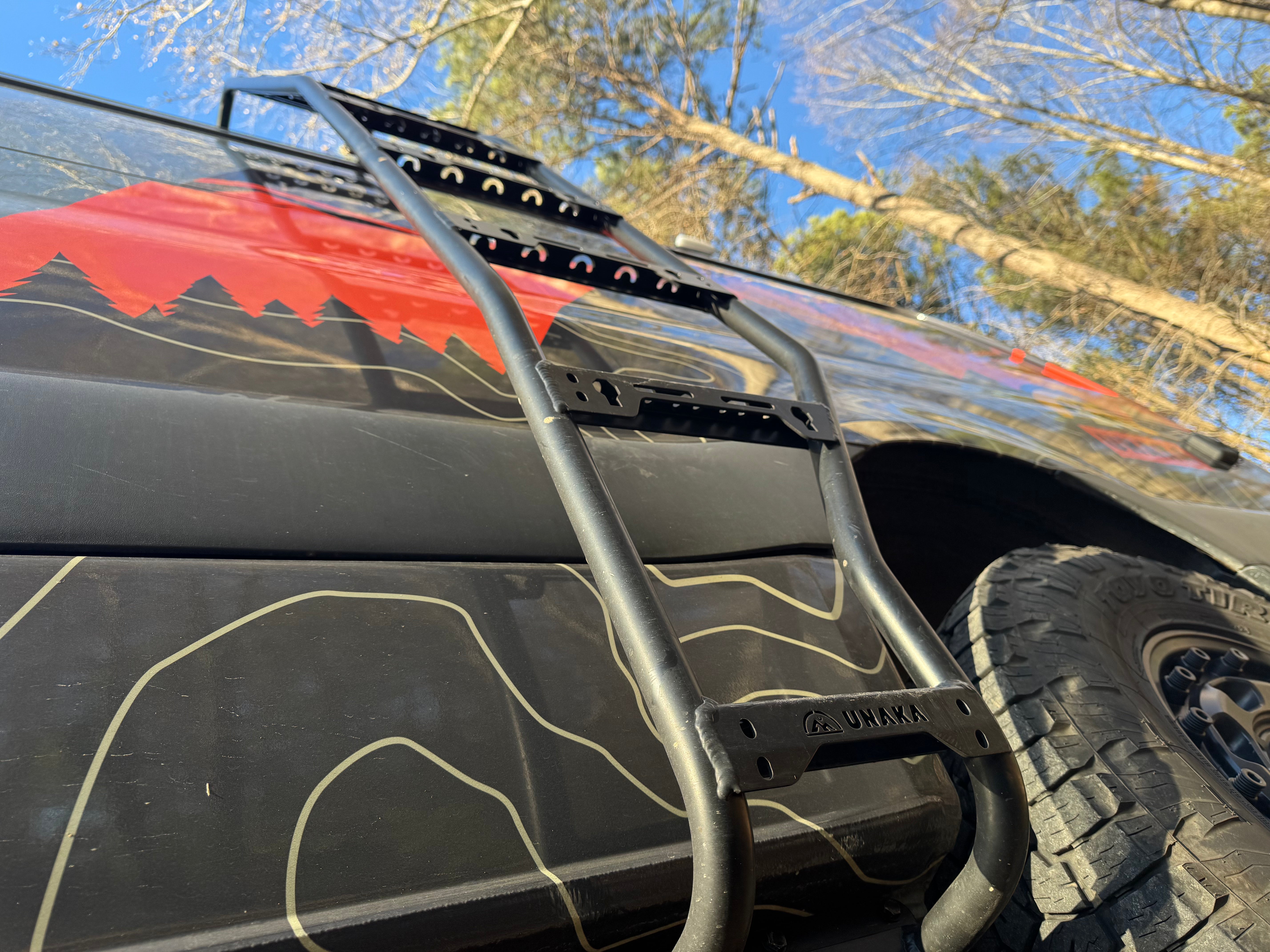 Unaka Gear Co. Mercedes Sprinter Wheel Wrap Ladder - Exterior Roof Access