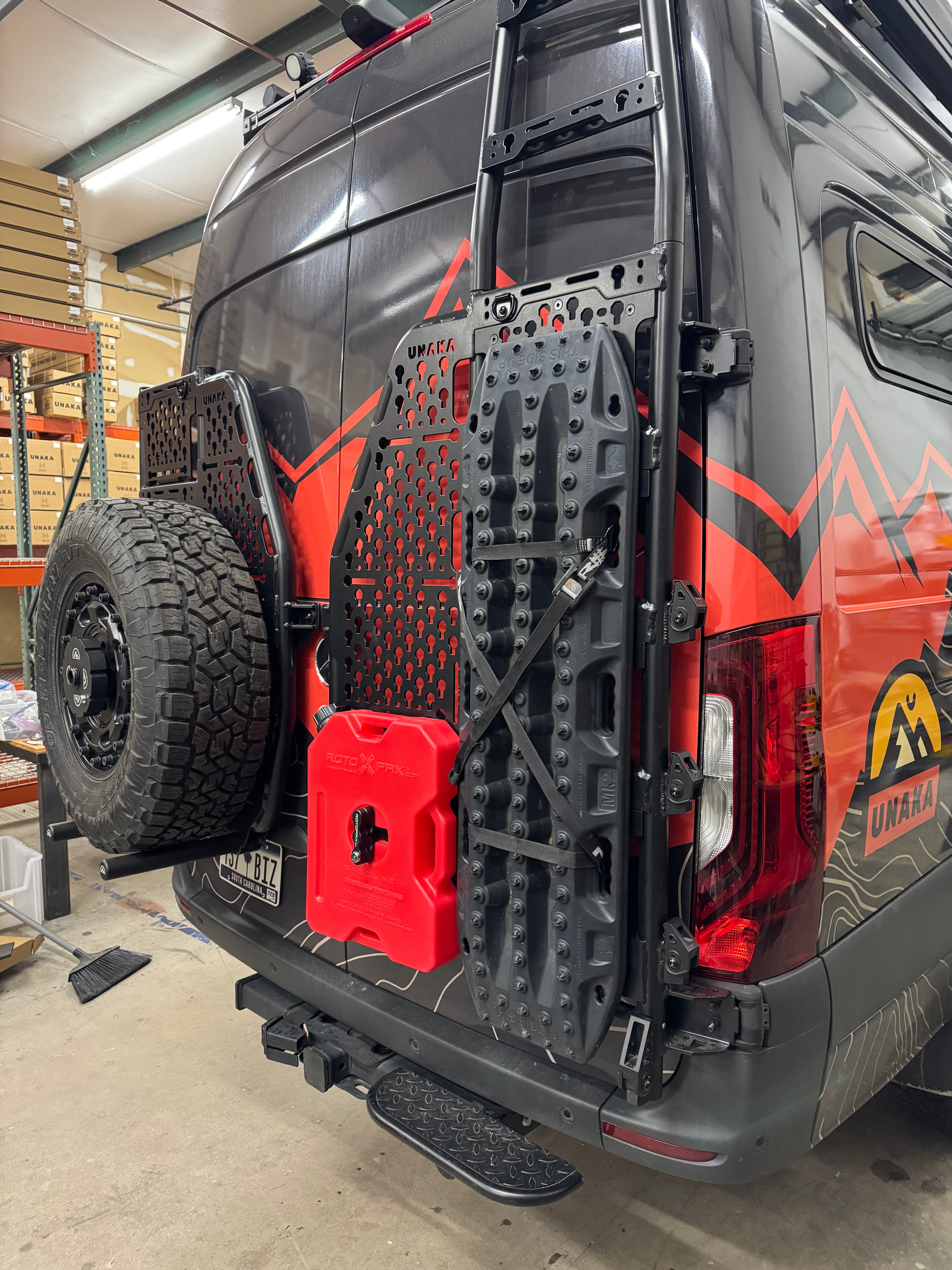 Unaka Gear Co. Rear Door Ladder Molle Panel