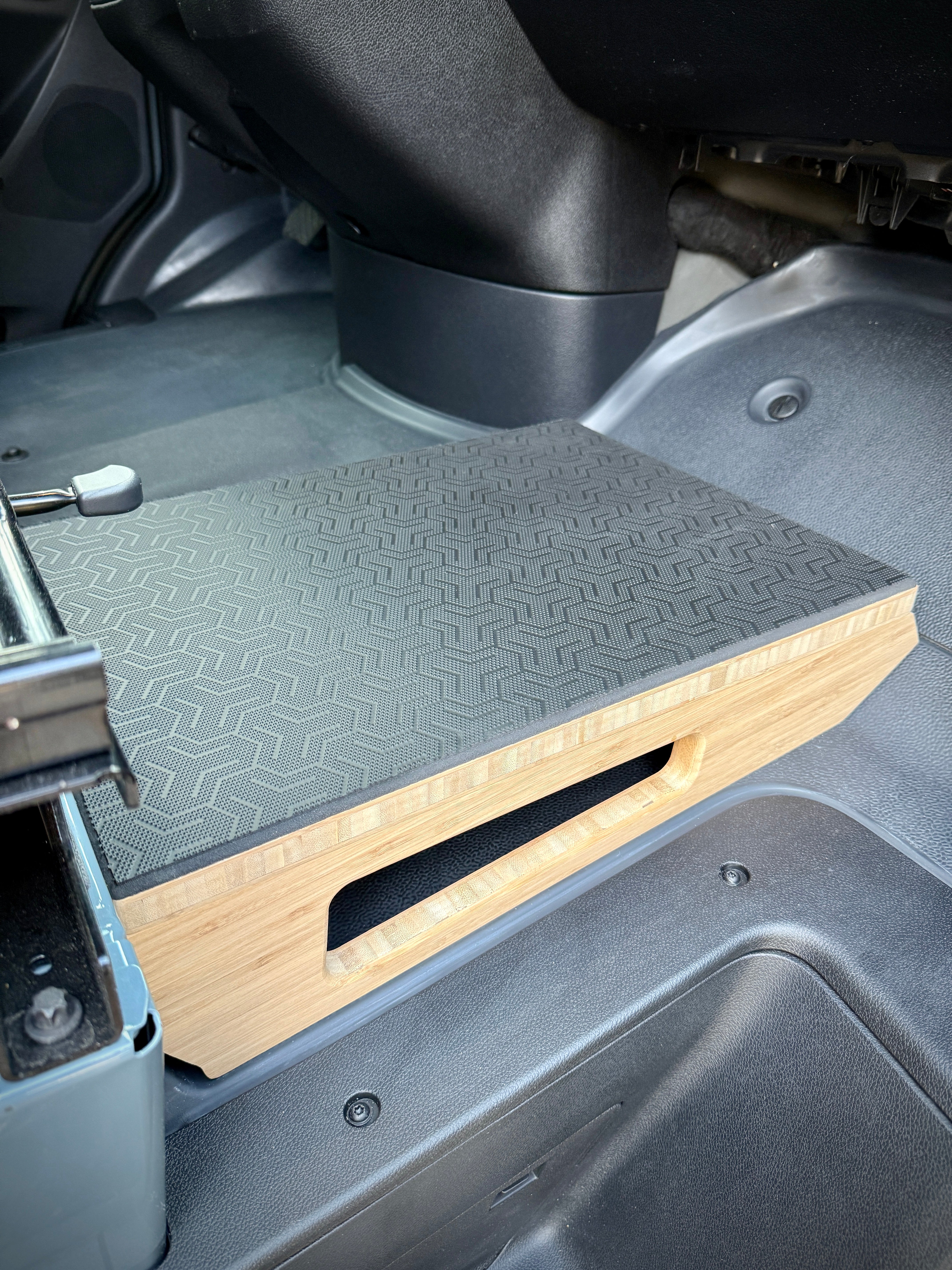 Weekender Outdoors Passenger Footrest + Hidden Storage for Sprinter Vans (2006-Present)