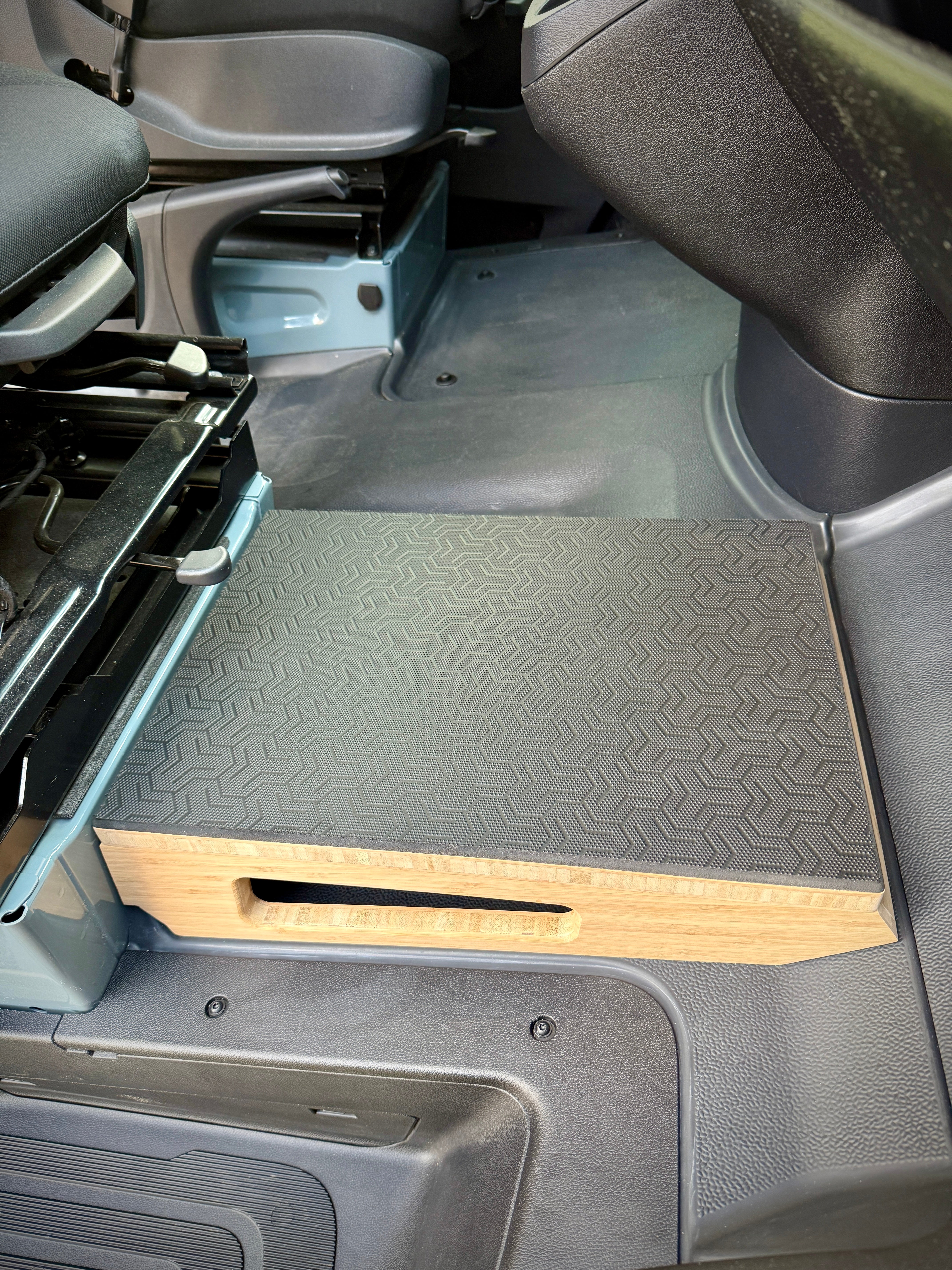 Weekender Outdoors Passenger Footrest + Hidden Storage for Sprinter Vans (2006-Present)