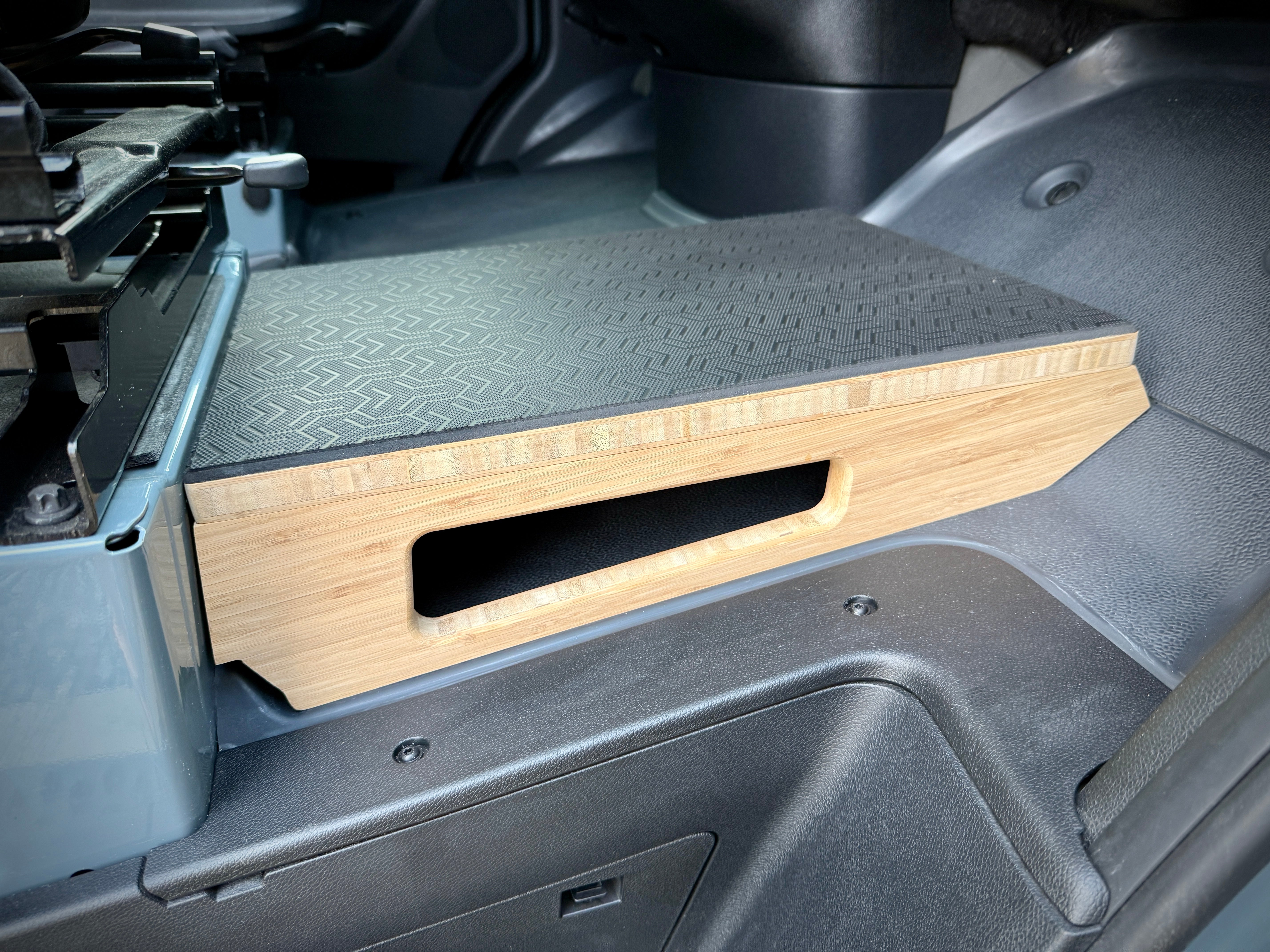 Weekender Outdoors Passenger Footrest + Hidden Storage for Sprinter Vans (2006-Present)