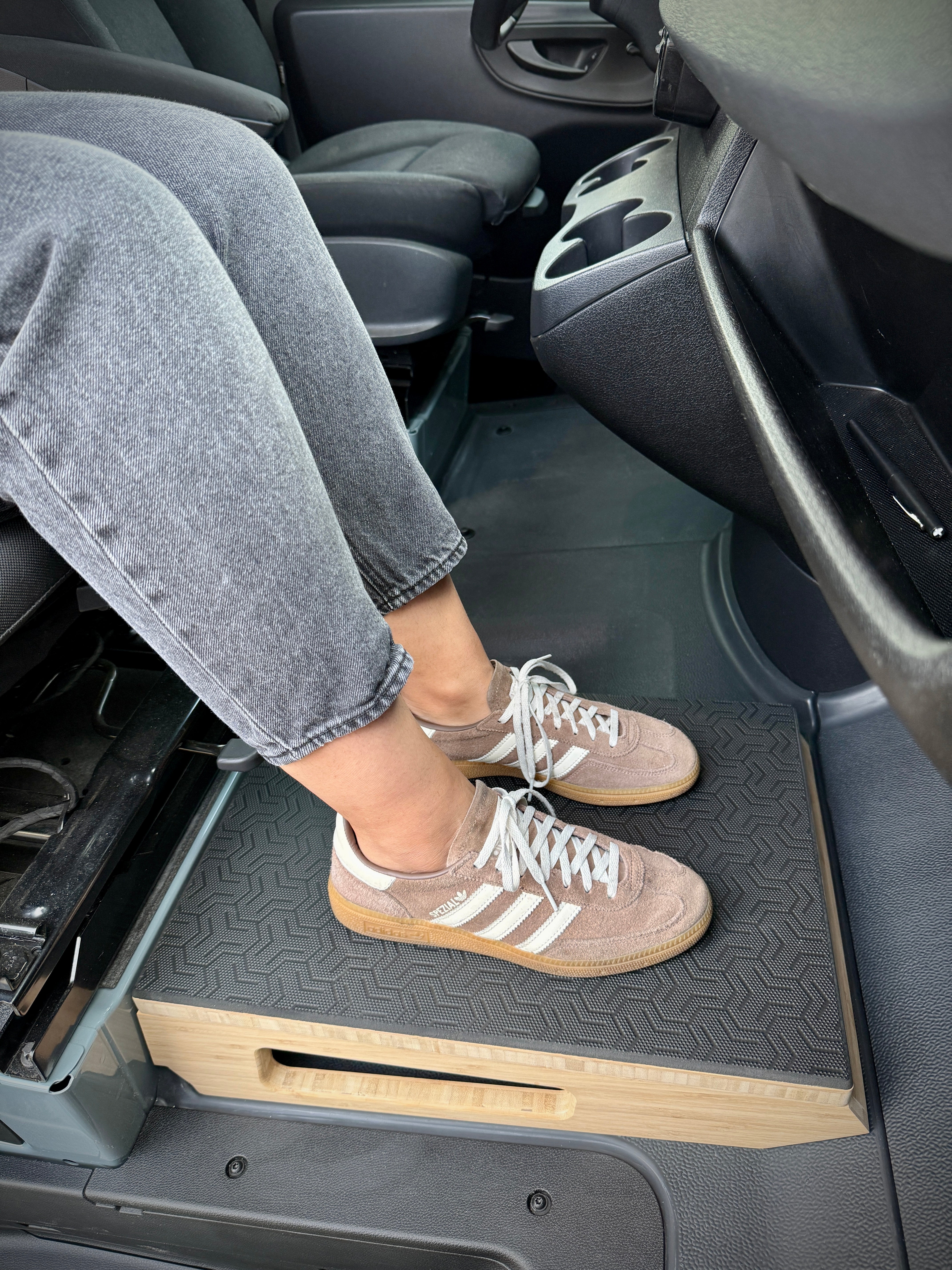 Weekender Outdoors Passenger Footrest + Hidden Storage for Sprinter Vans (2006-Present)