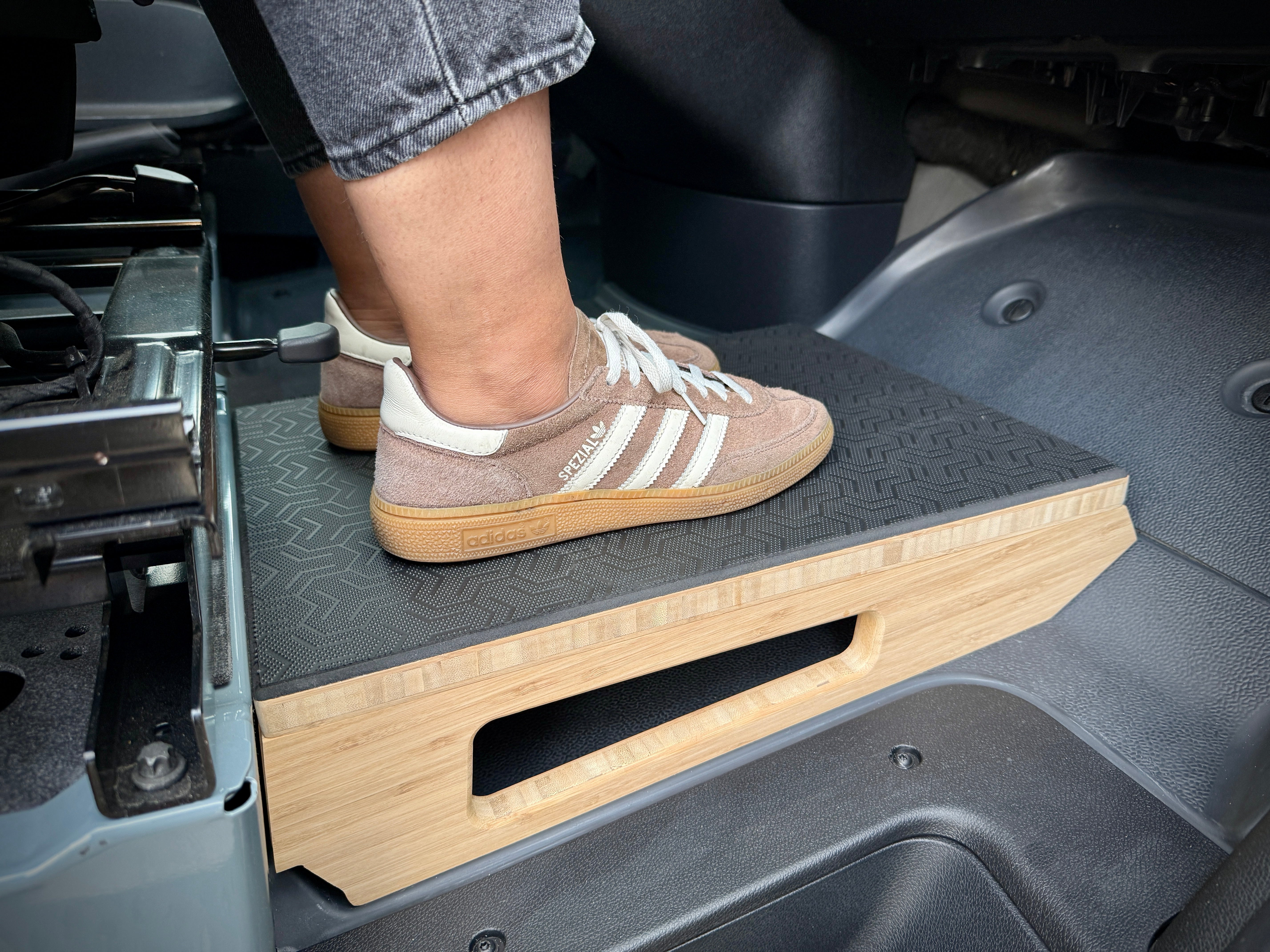 Weekender Outdoors Passenger Footrest + Hidden Storage for Sprinter Vans (2006-Present)