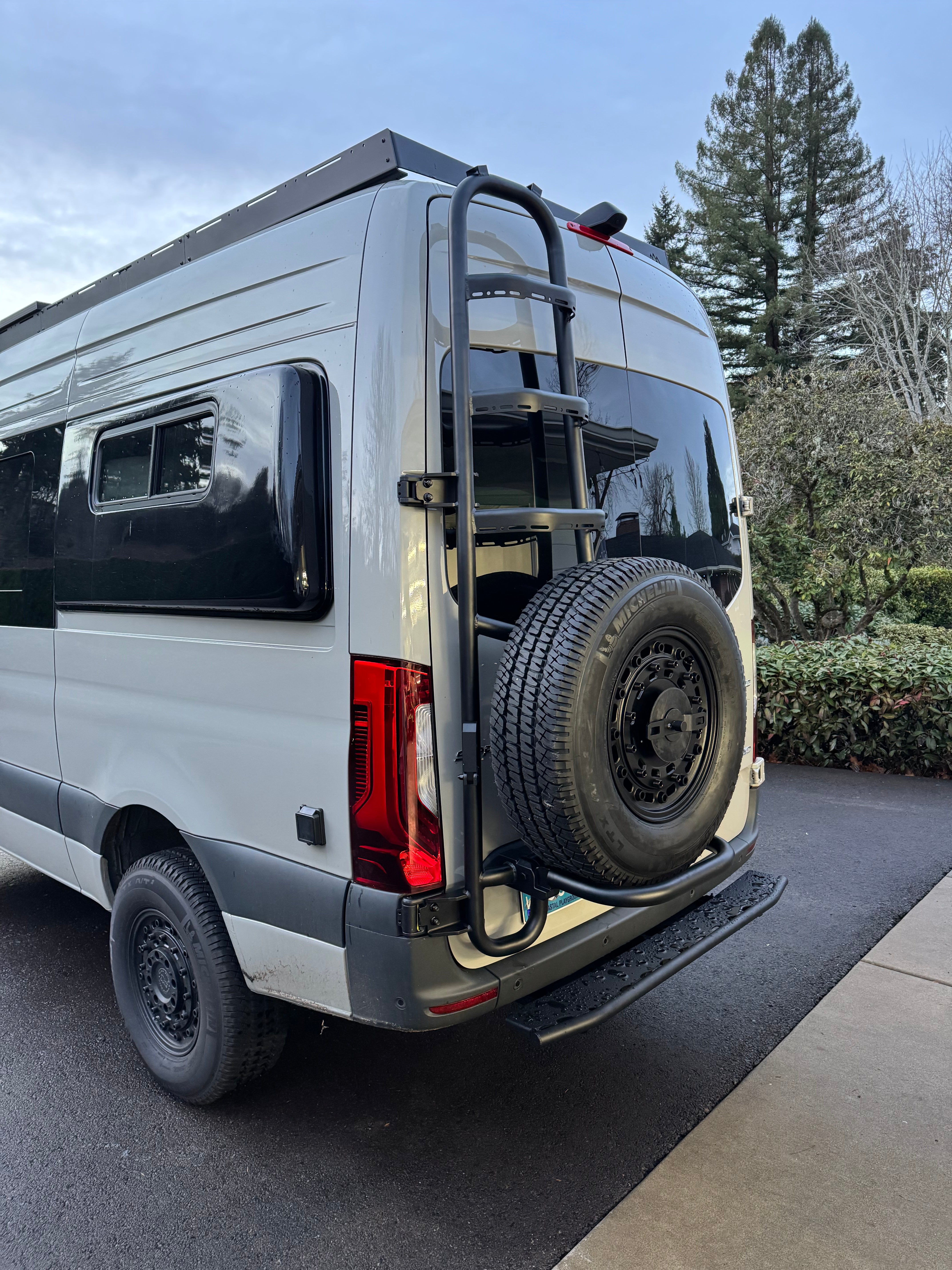 Tec Vanlife 2019+ Sprinter Tire Ladder - Two-in-One Access