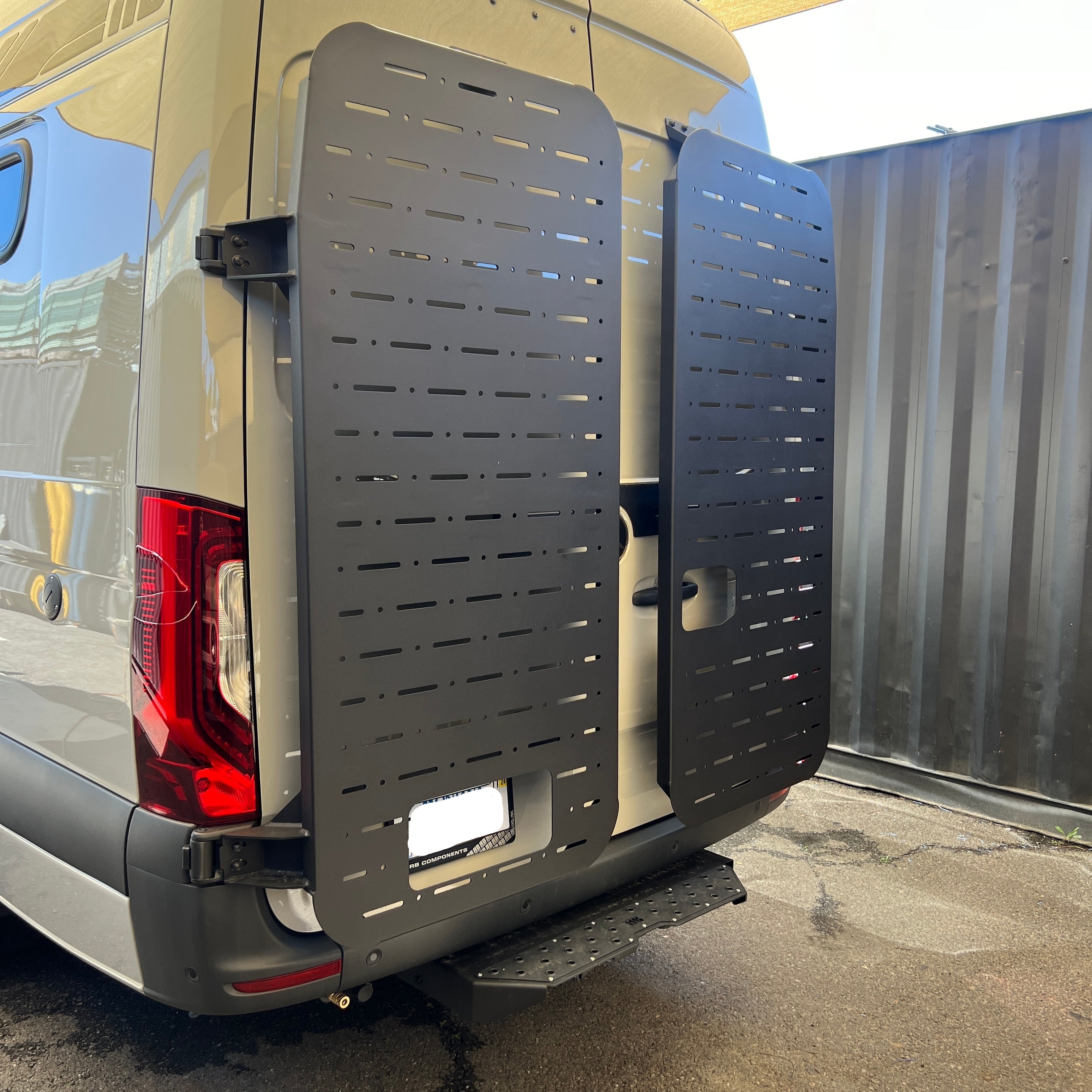 RB Components 2019+ Sprinter Rear Door Gear Rack - Modular Mount