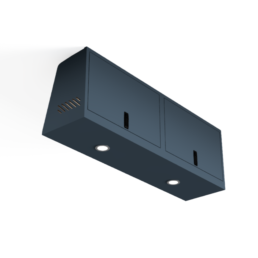 SERG SUPPLY LOW-PROFILE SQUARED OVERHEAD VAN CABINET