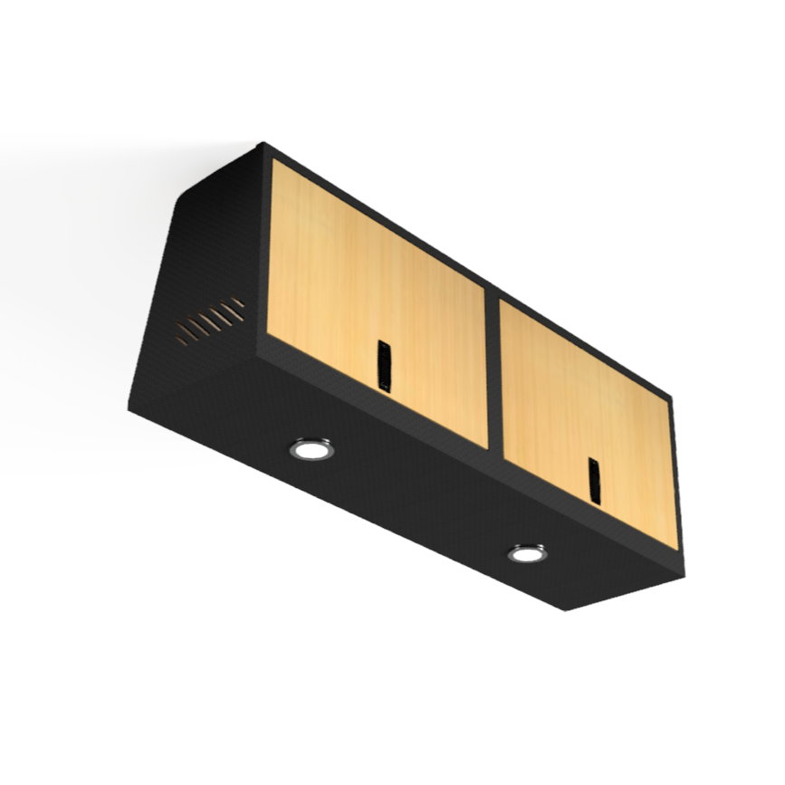SERG SUPPLY LOW-PROFILE SQUARED OVERHEAD VAN CABINET