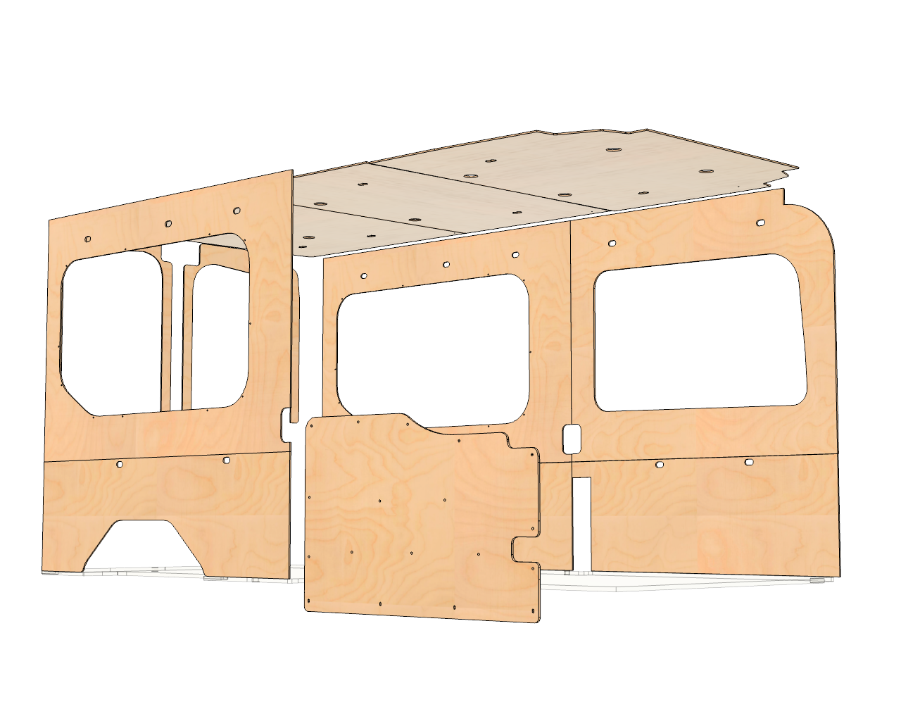 AVC Rig Ford Transit 148 Medium Roof Wall Kit - Fast Interior Build