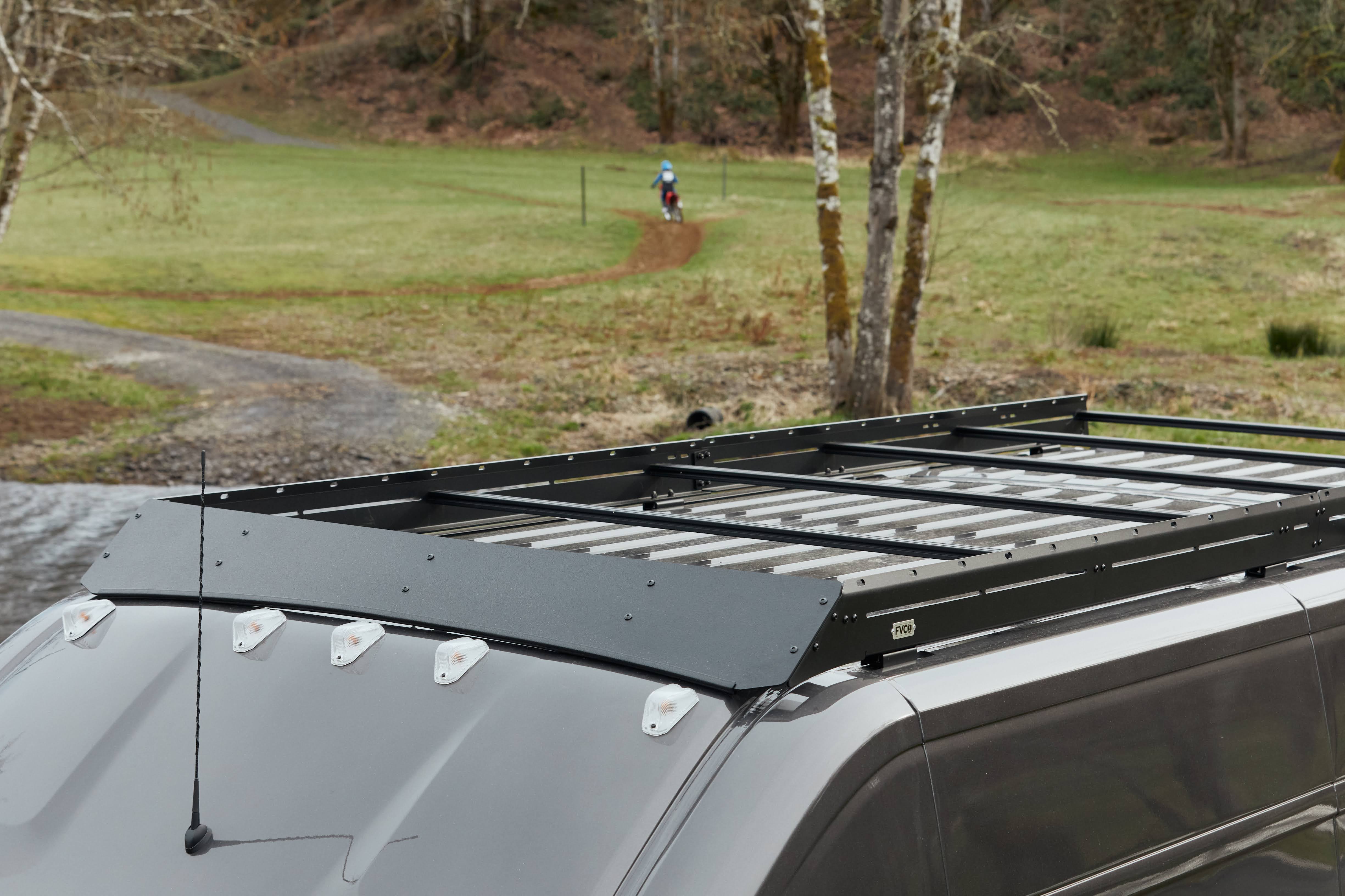 Flatline Van Co. Ram ProMaster ProMaster Van Low Pro Roof Rack , 159" High Roof Extended - Roof Rack Upgrade