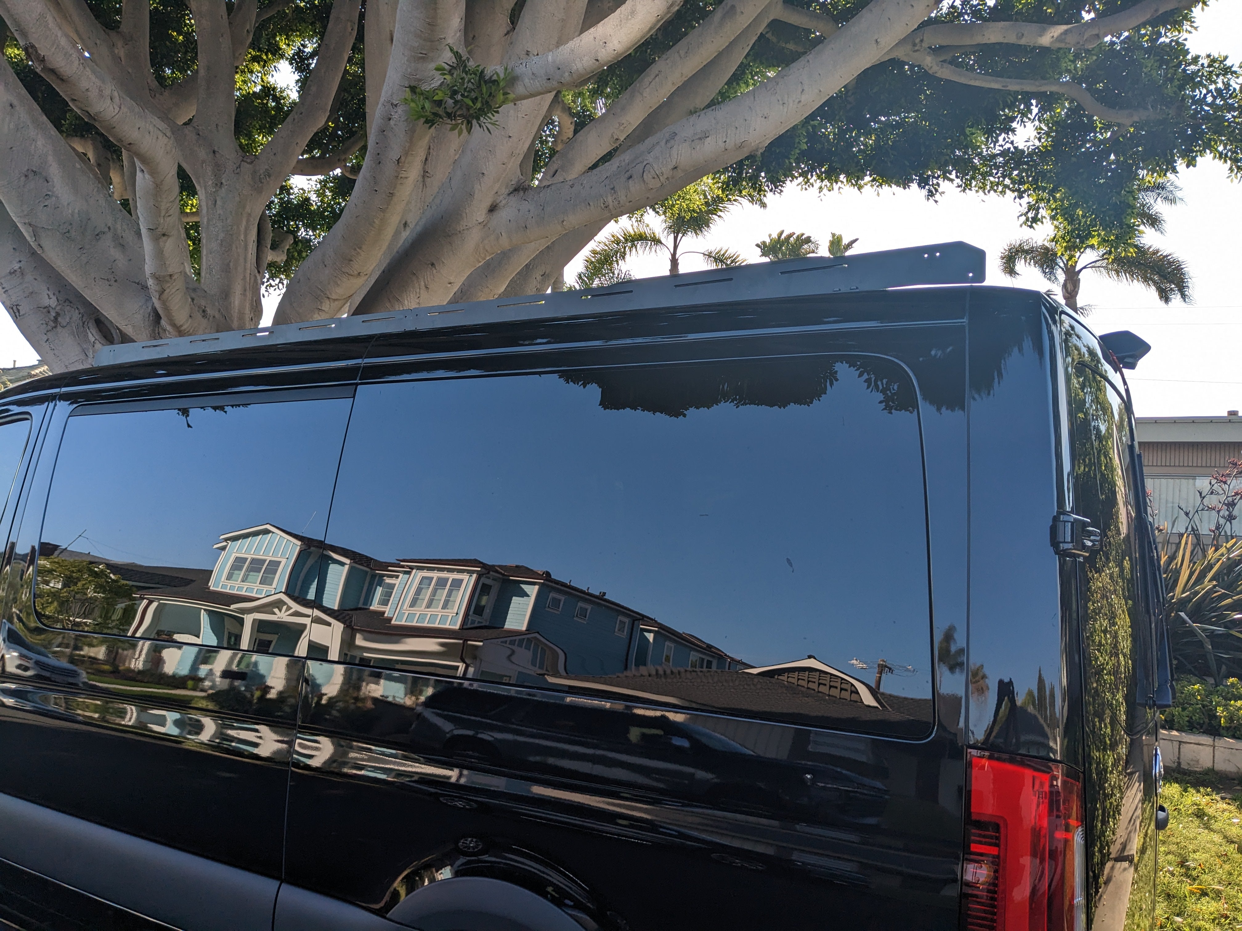 WHITE TOP ADVENTURES® SPRINTER 144" LOW ROOF STEALTH ROOF RACK SYSTEM