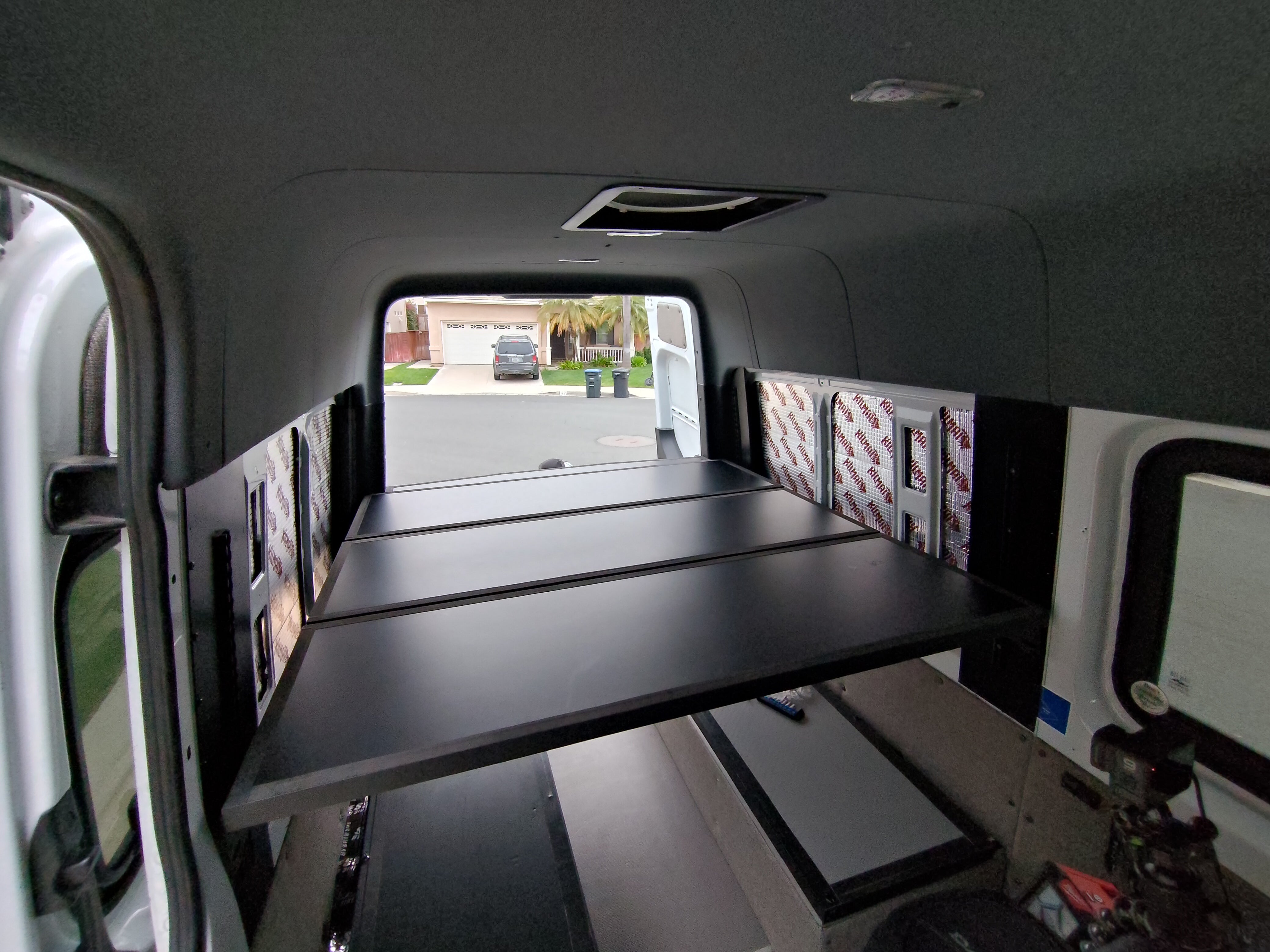 WHITE TOP ADVENTURES® SPRINTER VAN HONEYCOMB PLATFORM BED SYSTEM