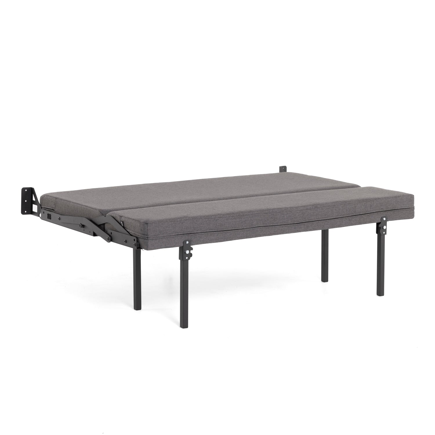 RB Components 58-Inch Sofa Sleeper - Charcoal Cloth