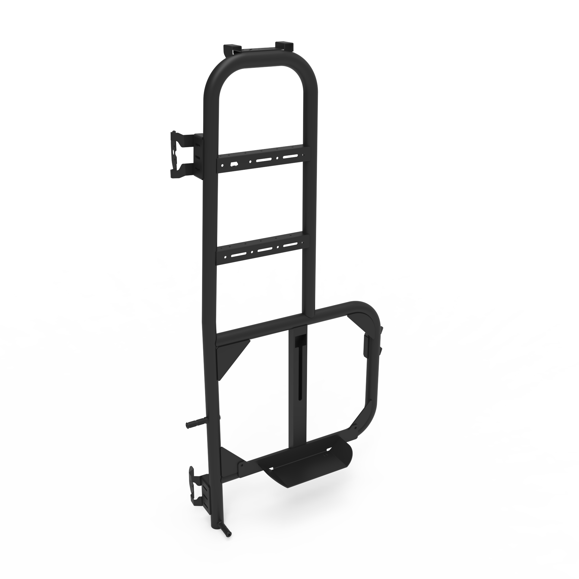 ROVER VANS REAR DOOR LADDER & TIRE CARRIER (TRANSIT 2015+) - ALUMINUM 2025 EDITION