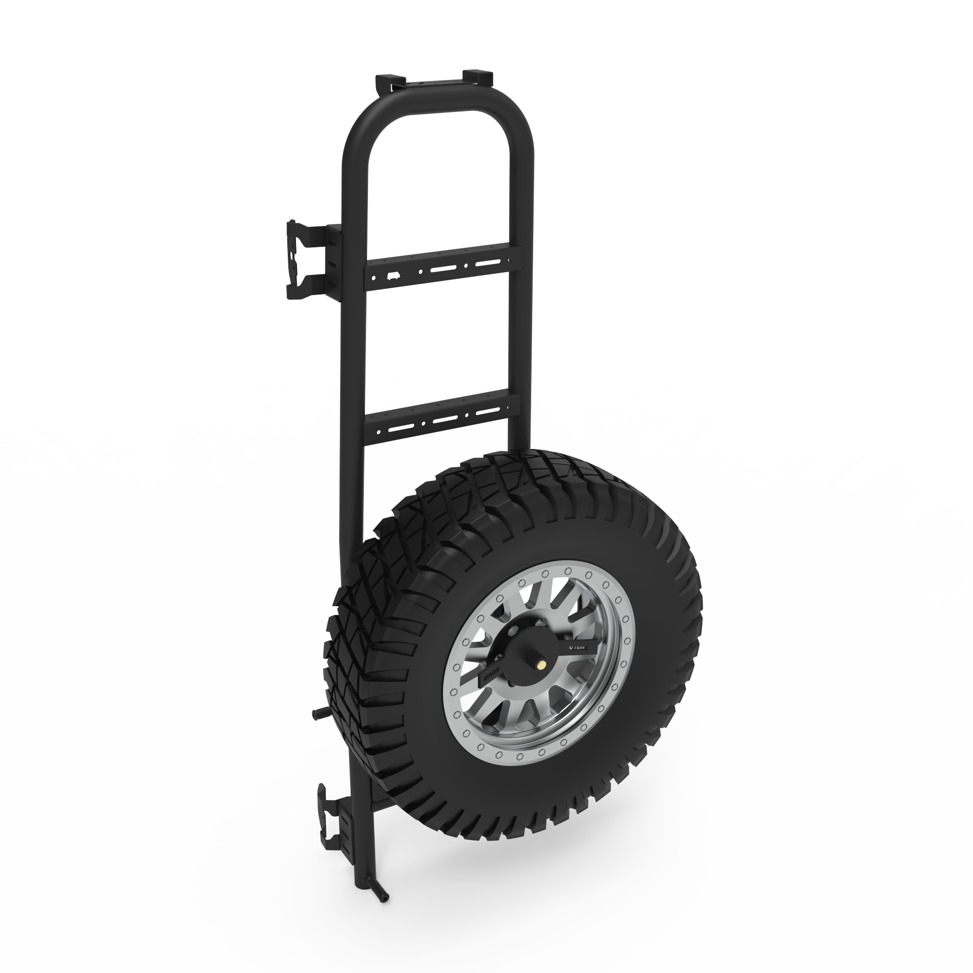 ROVER VANS REAR DOOR LADDER & TIRE CARRIER (TRANSIT 2015+) - ALUMINUM 2025 EDITION