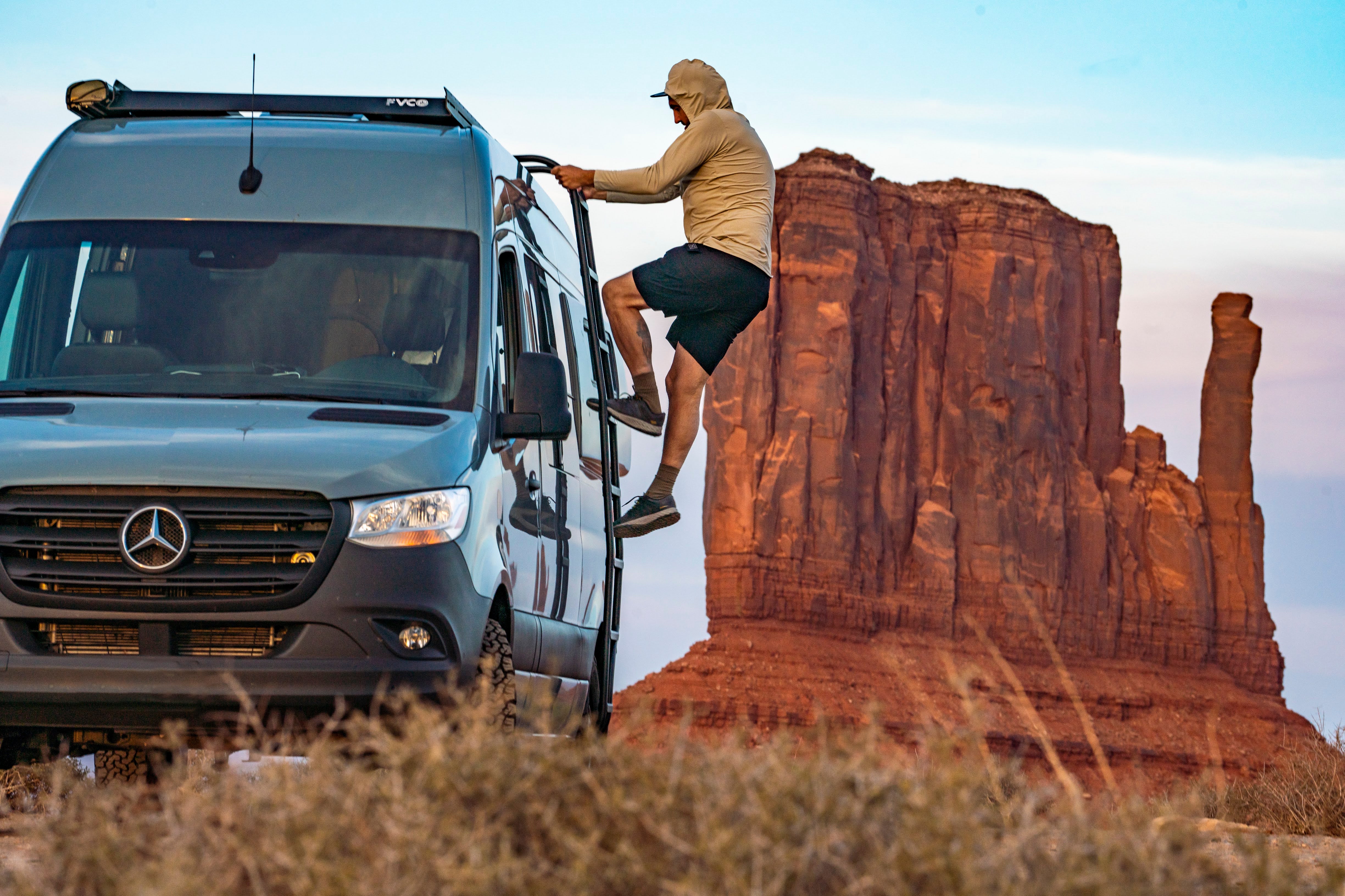 Flatline Van Co. Mercedes Sprinter Sprinter Van Side Ladder - Exterior Access