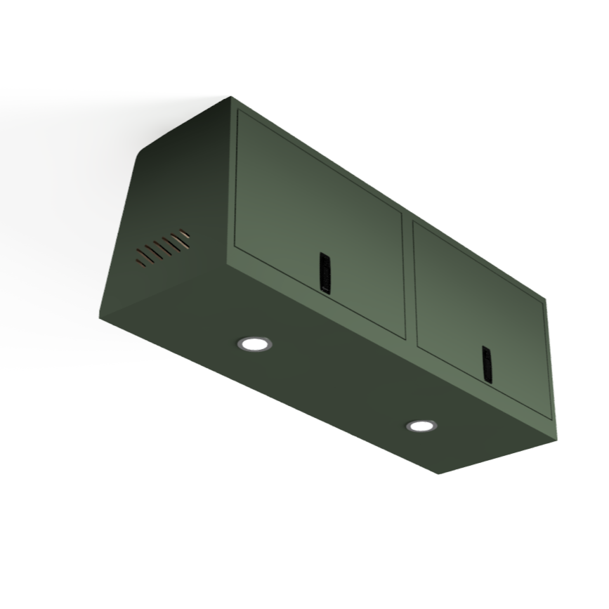 SERG SUPPLY SQUARED OVERHEAD VAN CABINET