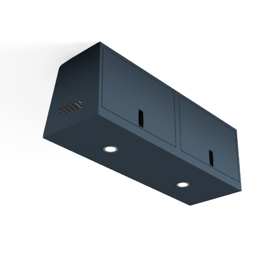 SERG SUPPLY SQUARED OVERHEAD VAN CABINET
