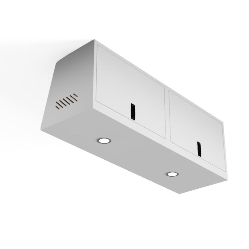 SERG SUPPLY SQUARED OVERHEAD VAN CABINET