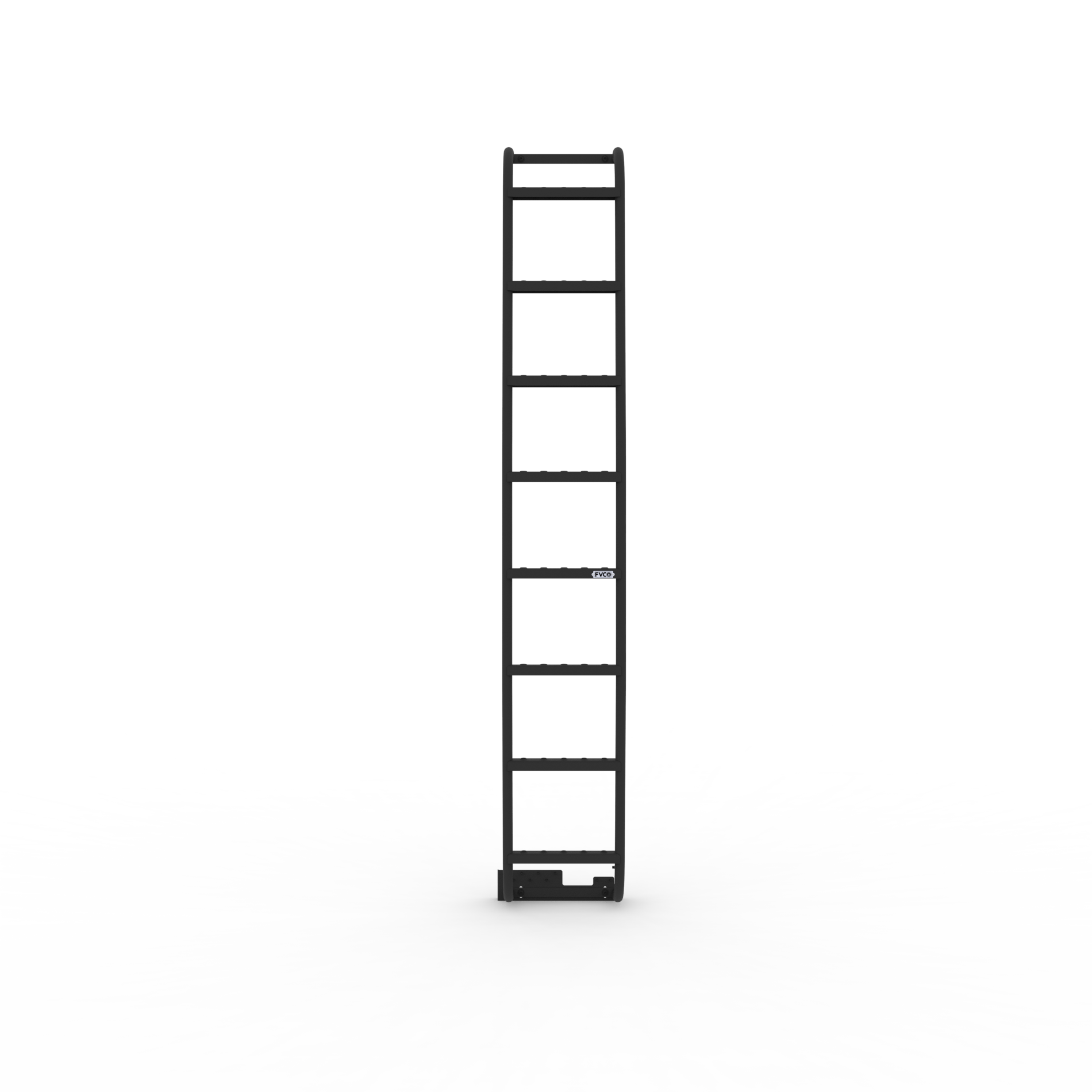 Flatline Van Co. Ford Transit Transit Van Side Ladder , High Roof - Exterior Access