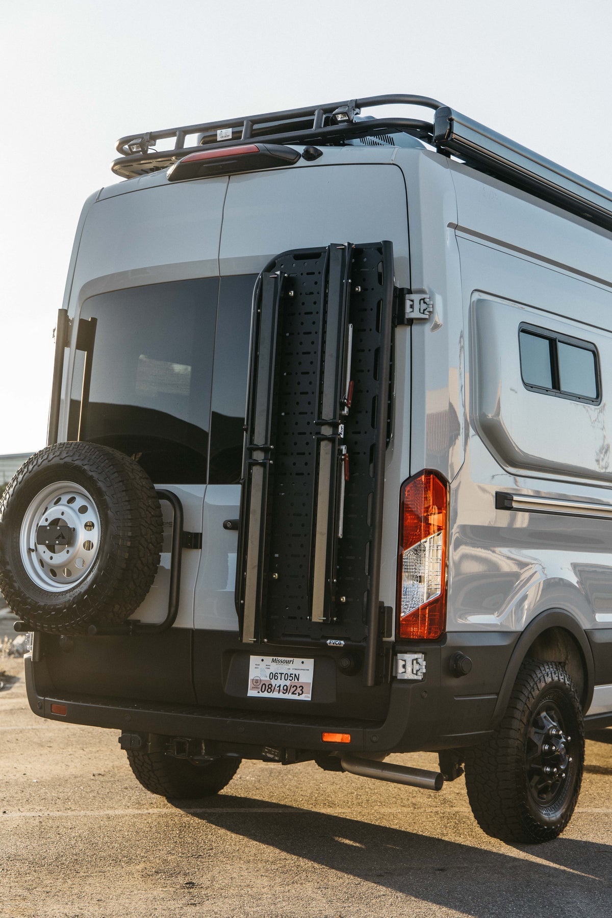 Flatline Van Co. Ford Transit Transit Van Rear Door Platform - Rear Door Utility
