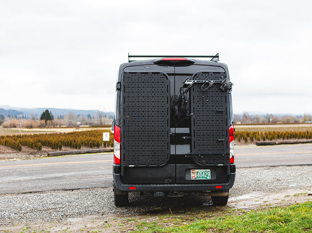 Flatline Van Co. Ford Transit Transit Van Rear Door Platform - Rear Door Utility