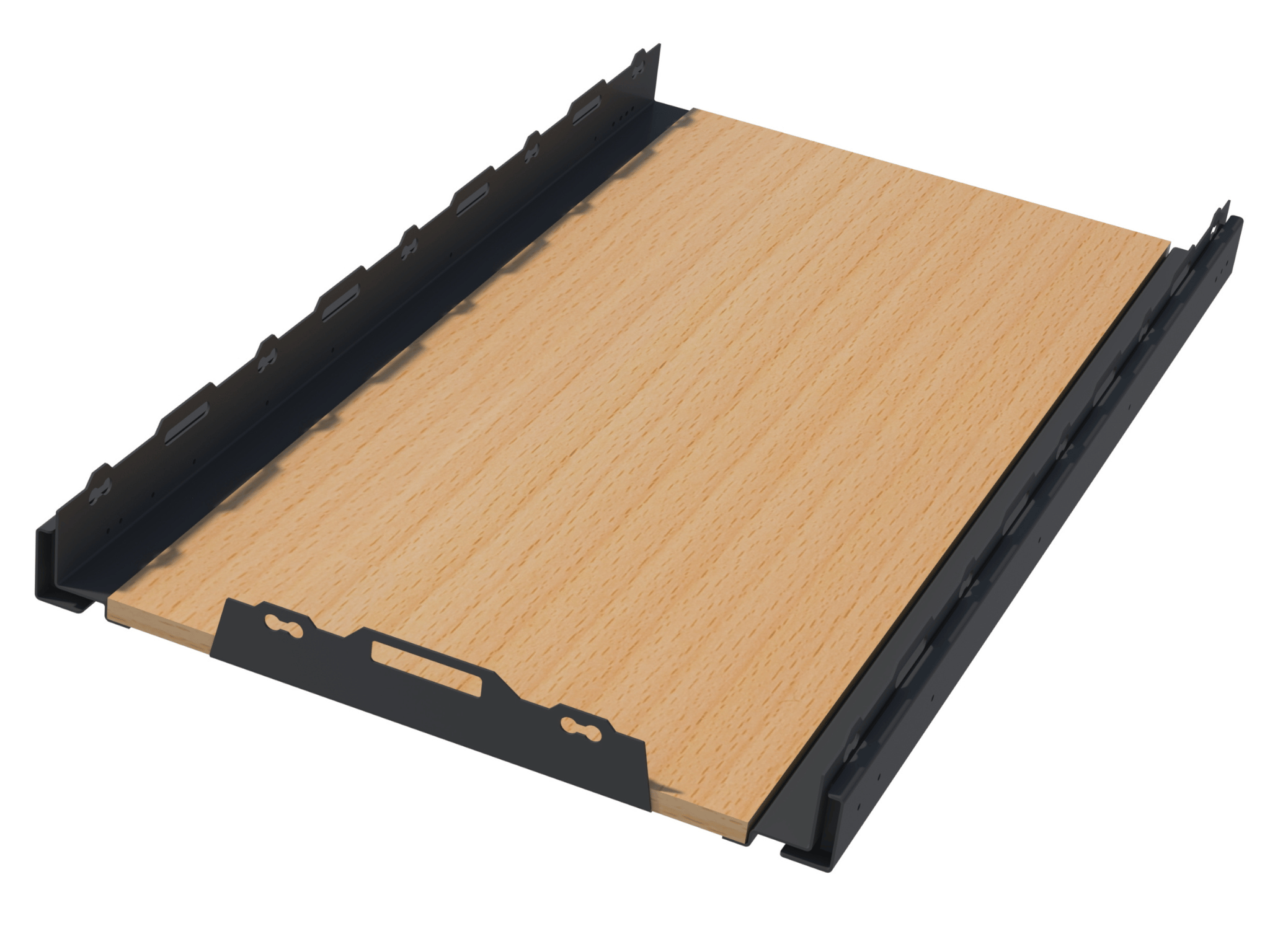 White Top Adventures 60" Heavy-Duty DIY Van Slide Out Tray Kit