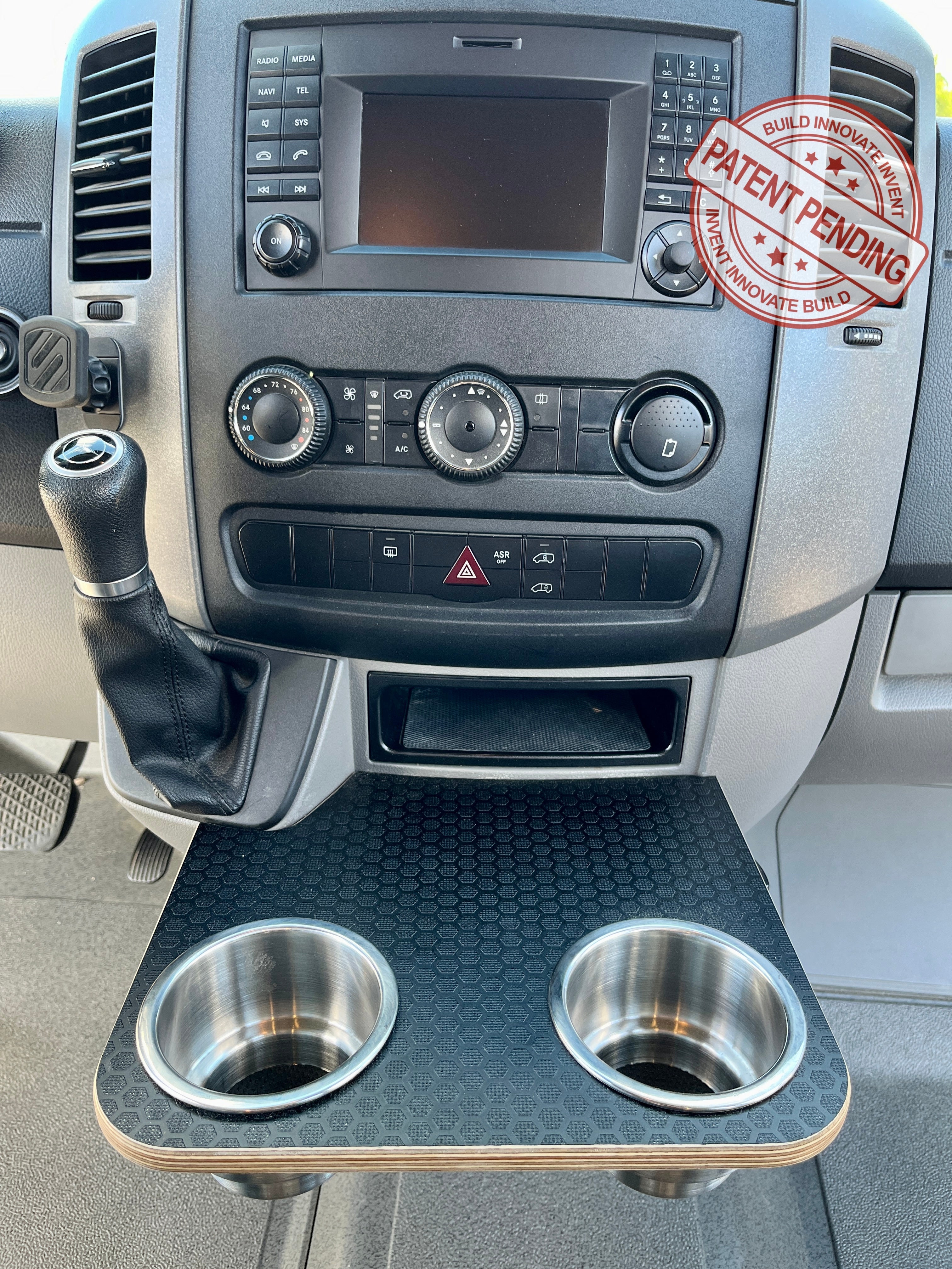 Cactus Creations Sprinter Cupholder Snack Tray-Black Hex (NCV3 2006-2018)