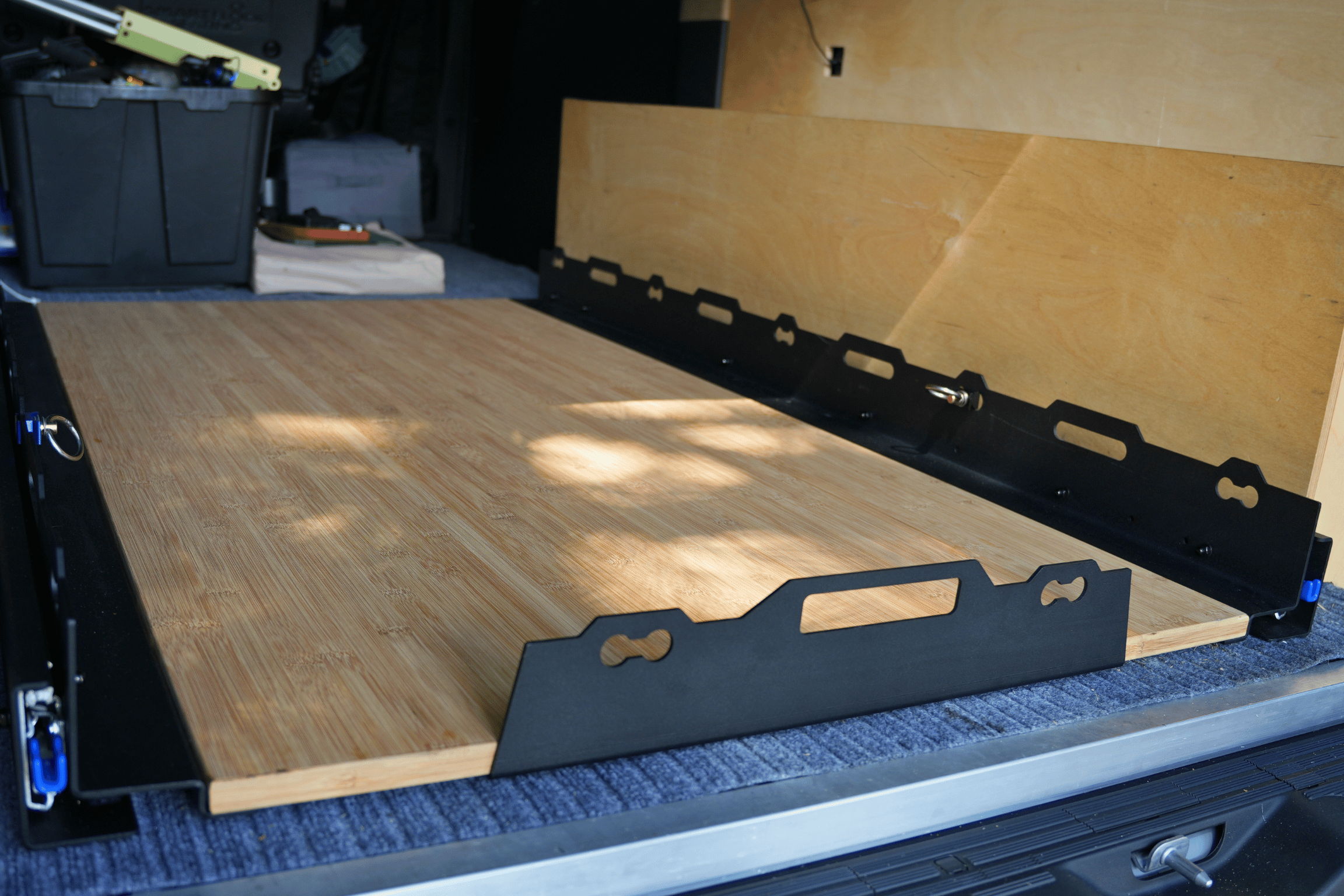 White Top Adventures 60" Heavy-Duty DIY Van Slide Out Tray Kit