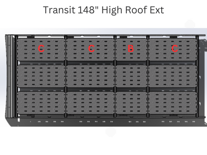 TRANSIT VAN STRATA ROOF RACK HIGH ROOF 148" EXT