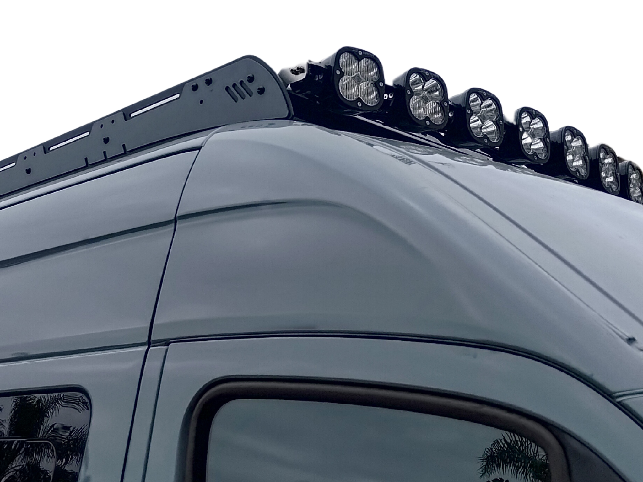 WHITE TOP ADVENTURES® SPRINTER STRATA ROOF RACK ADJUSTABLE FRONT LIGHT BAR BRACKETS (PAIR)