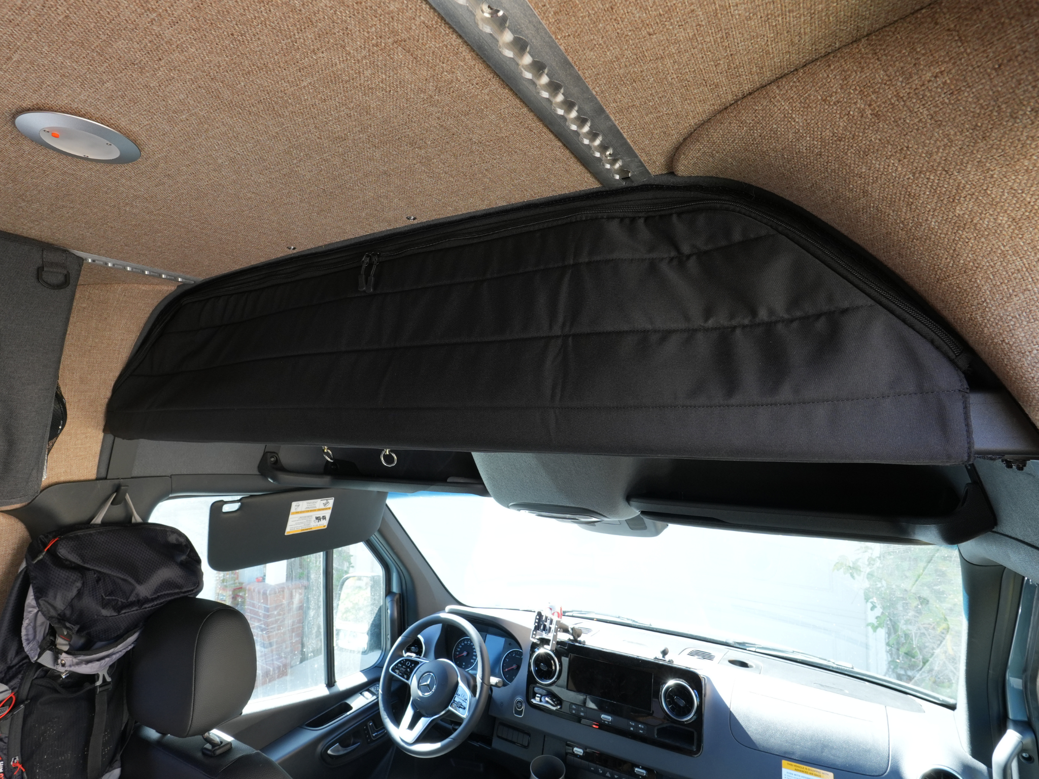 WHITE TOP ADVENTURES® SPRINTER OVERHEAD HEADLINER SHELF COVER