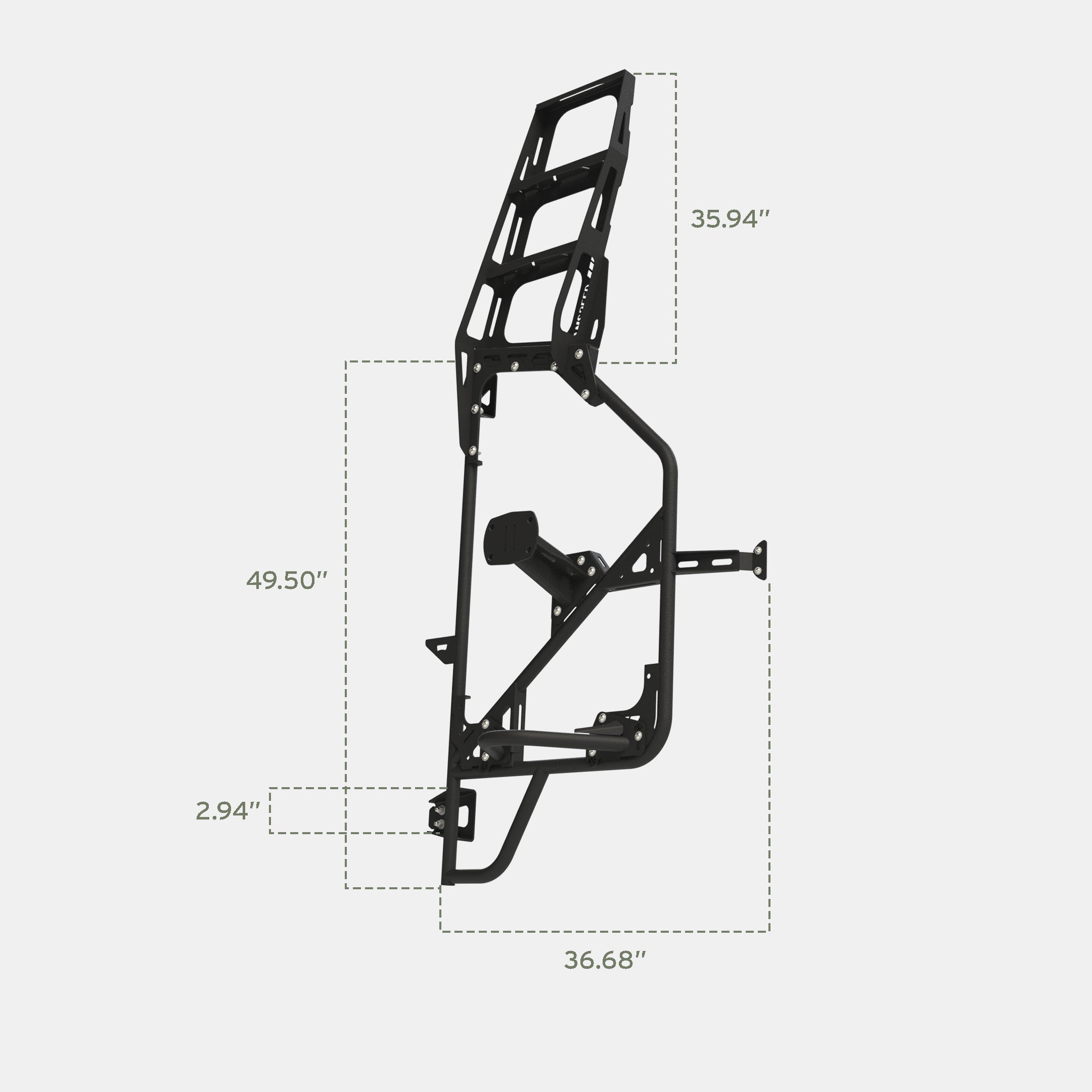 VANSPEED SPRINTER REAR DOOR LADDER & TIRE CARRIER (2019+)
