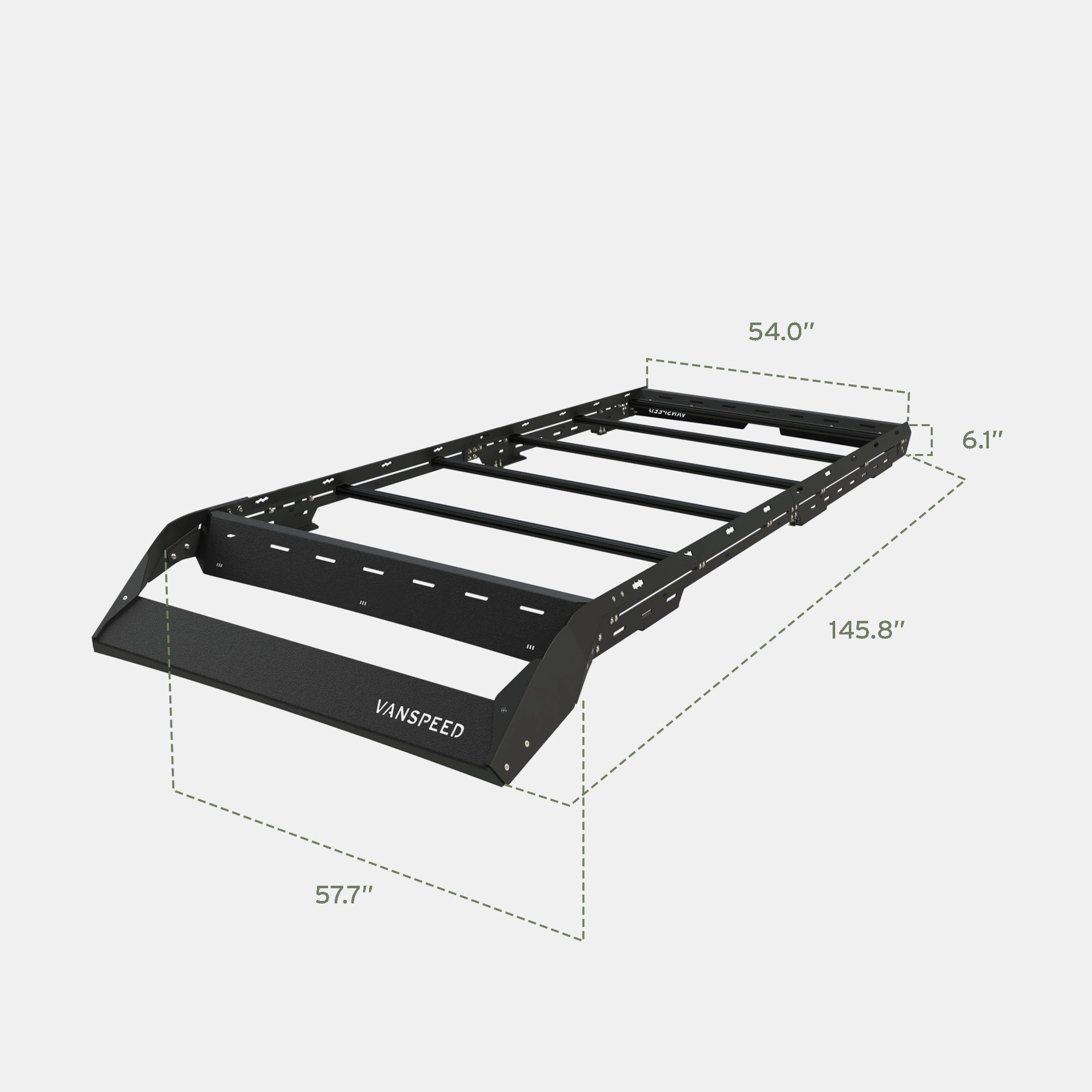VANSPEED SPRINTER 144" HIGH ROOF SCOUT RACK - PREMIUM MODULAR AERODYNAMIC PLATFORM