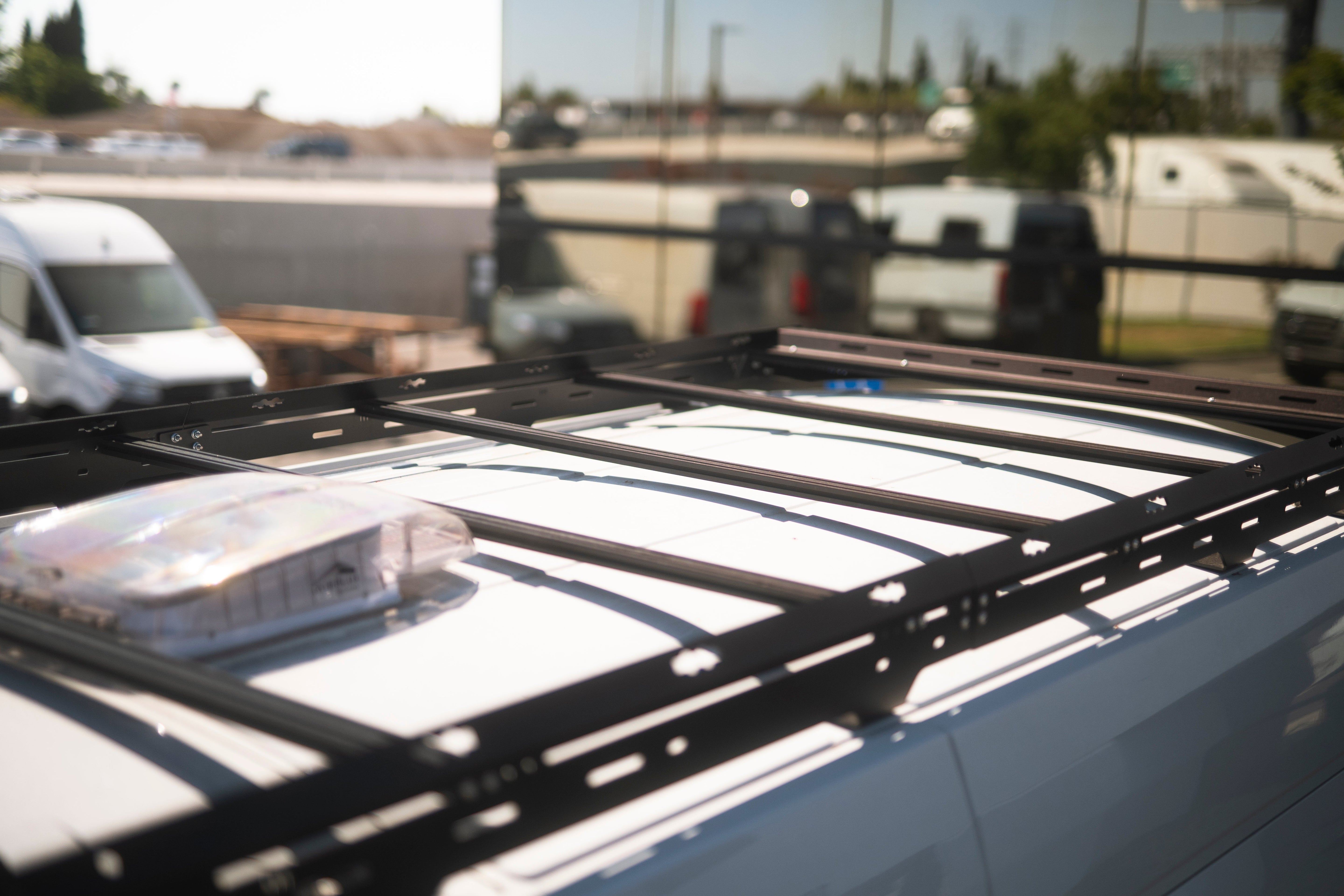 VANSPEED TRANSIT 148" HIGH ROOF SCOUT RACK - PREMIUM MODULAR AERODYNAMIC PLATFORM