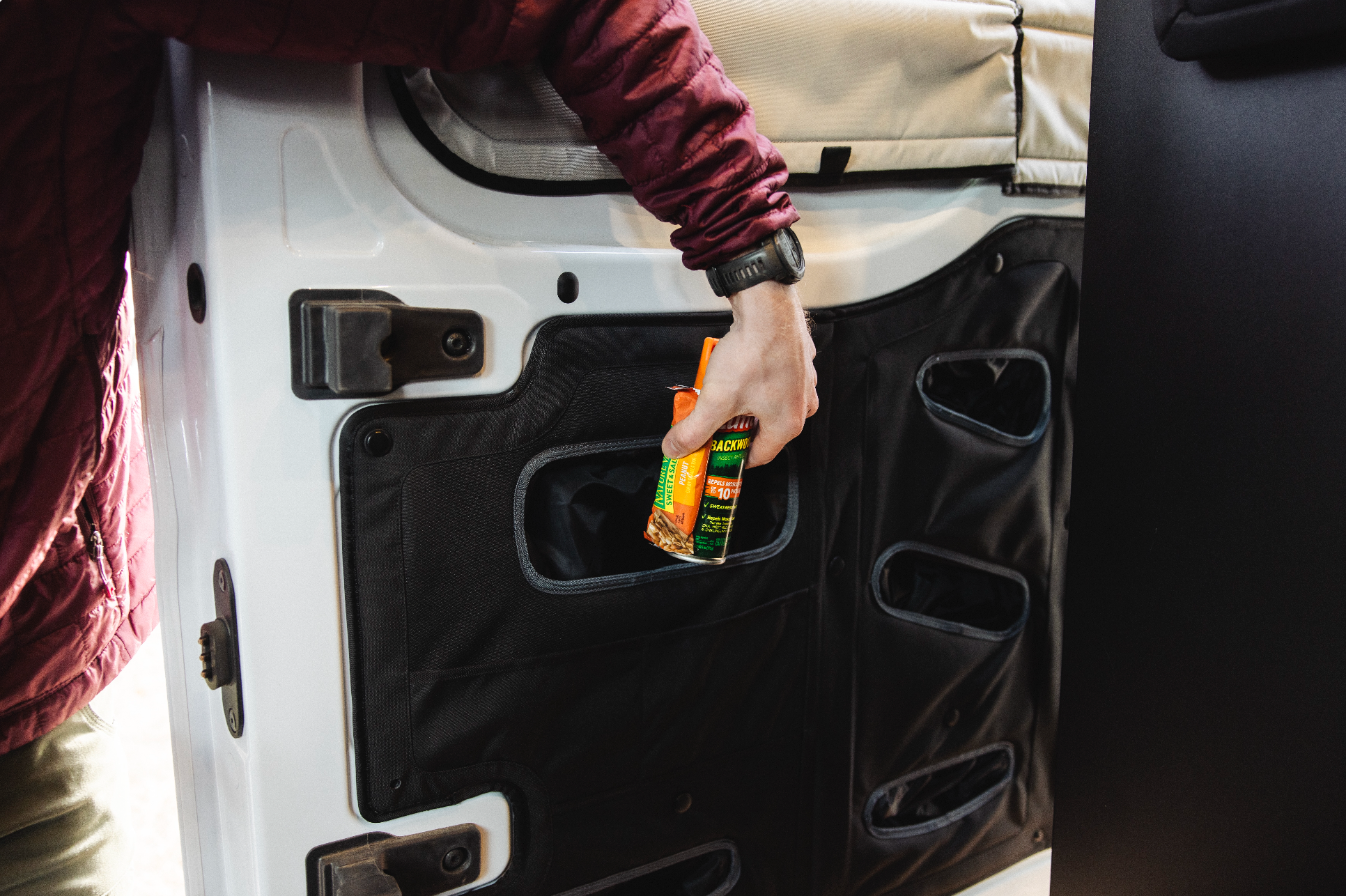 VanEssential Transit Rear Door Lower Storage Panels