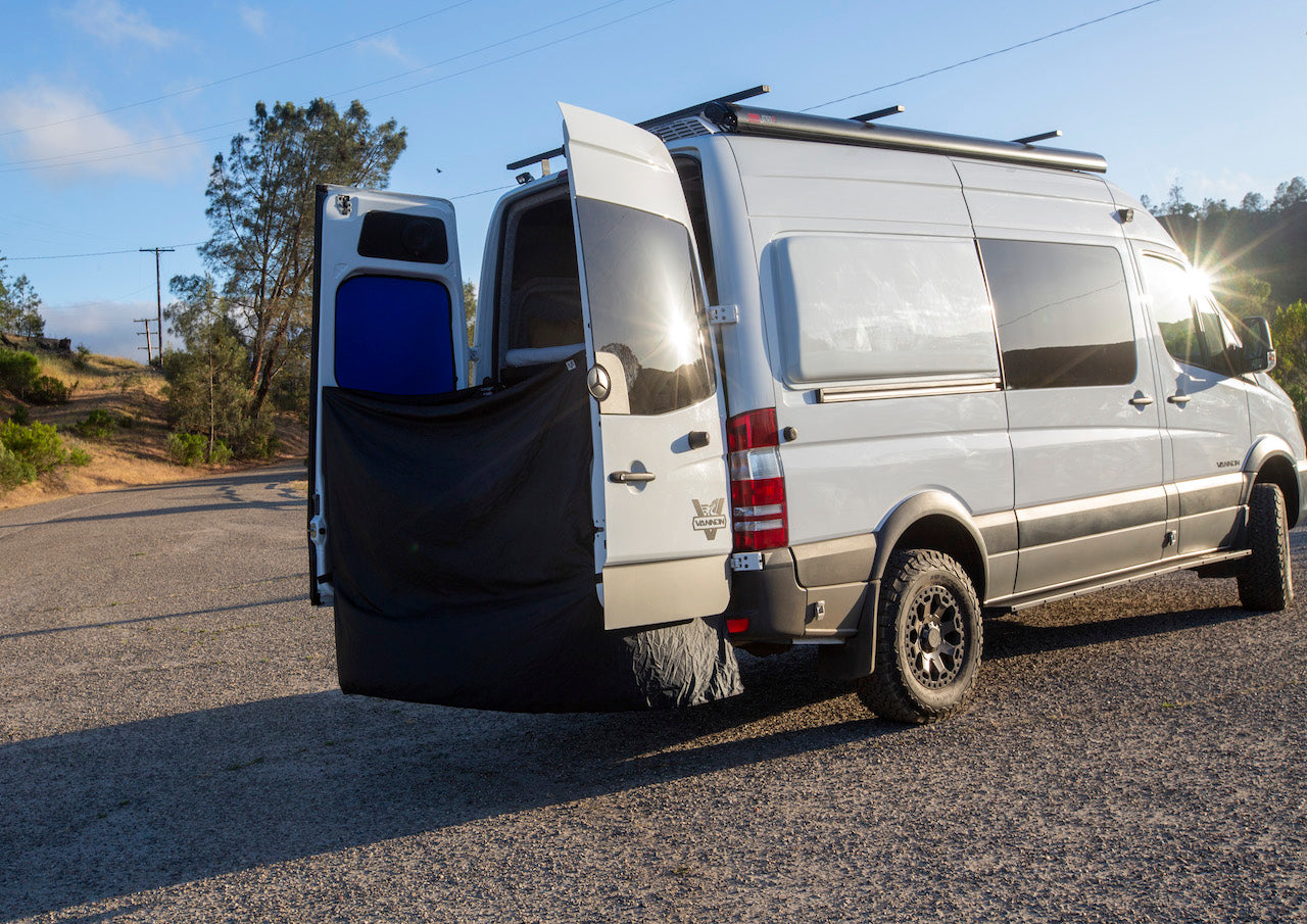 VANNON OVERLAND REAR DOOR INTERIOR SHOWER CURTAIN