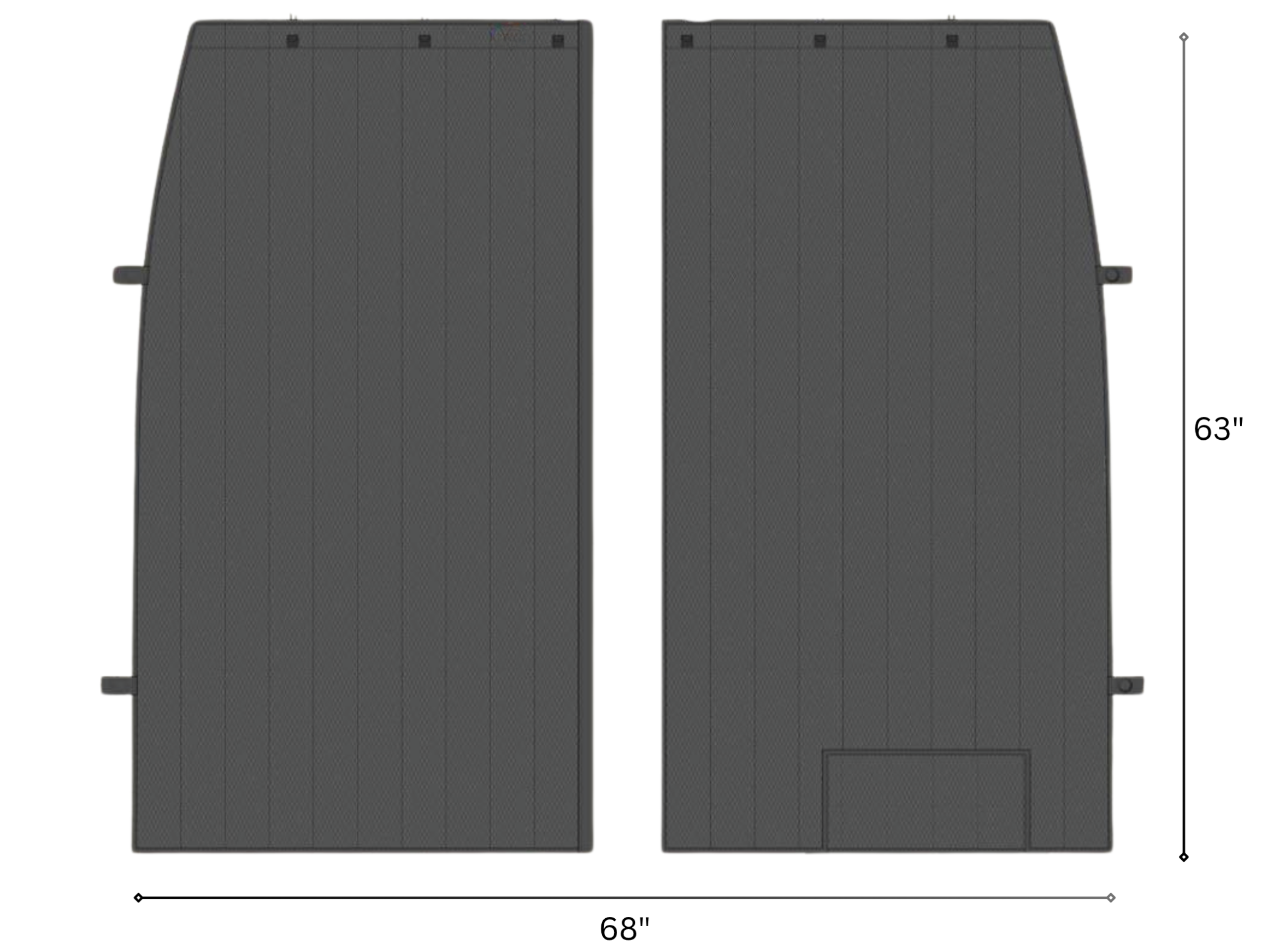 WHITE TOP ADVENTURES SPRINTER COMPARTMENT HEADLINER INSULATED CURTAIN