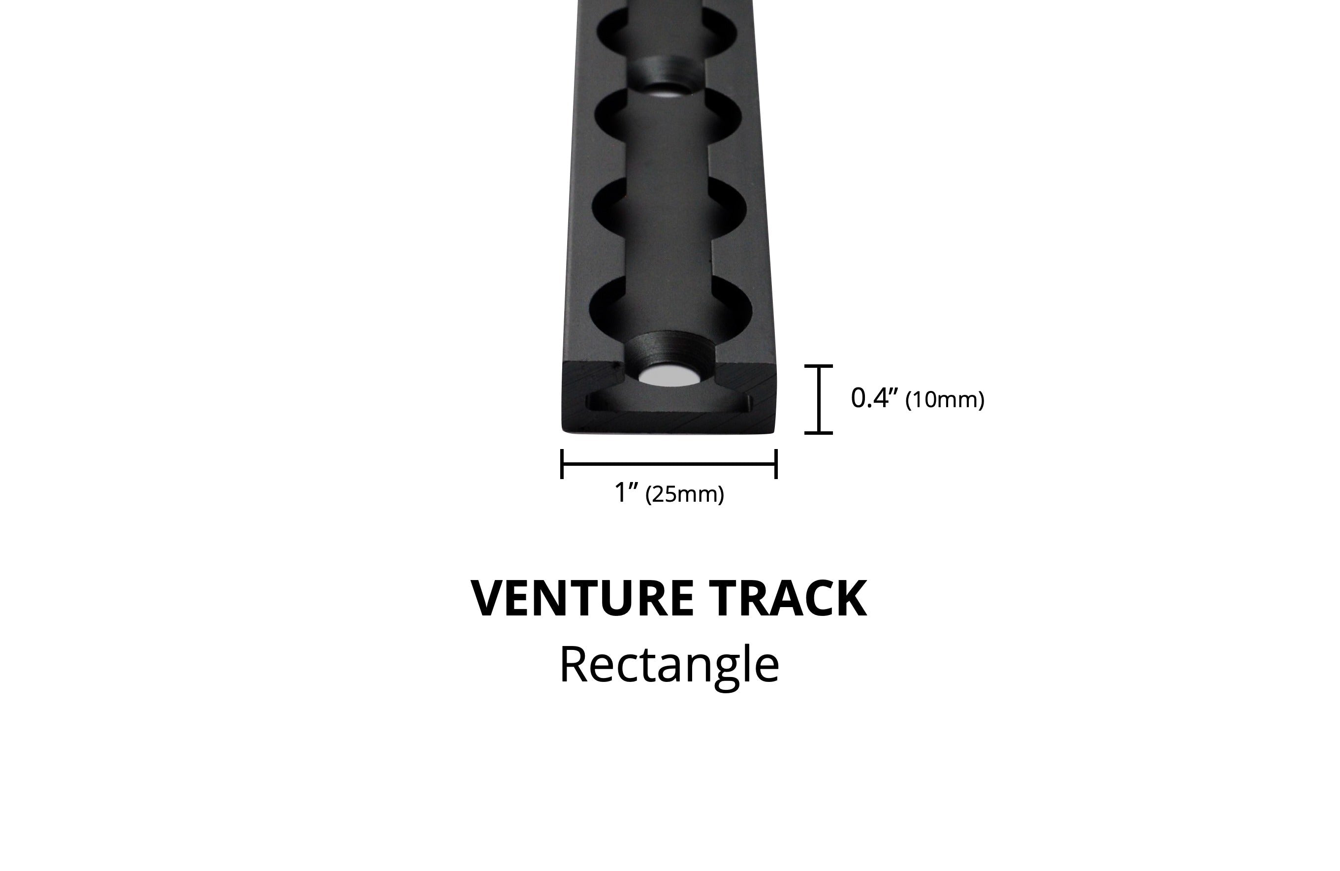 VanEssential Rectangle Venture L-Track (2 Pack) - Modular Gear Rail