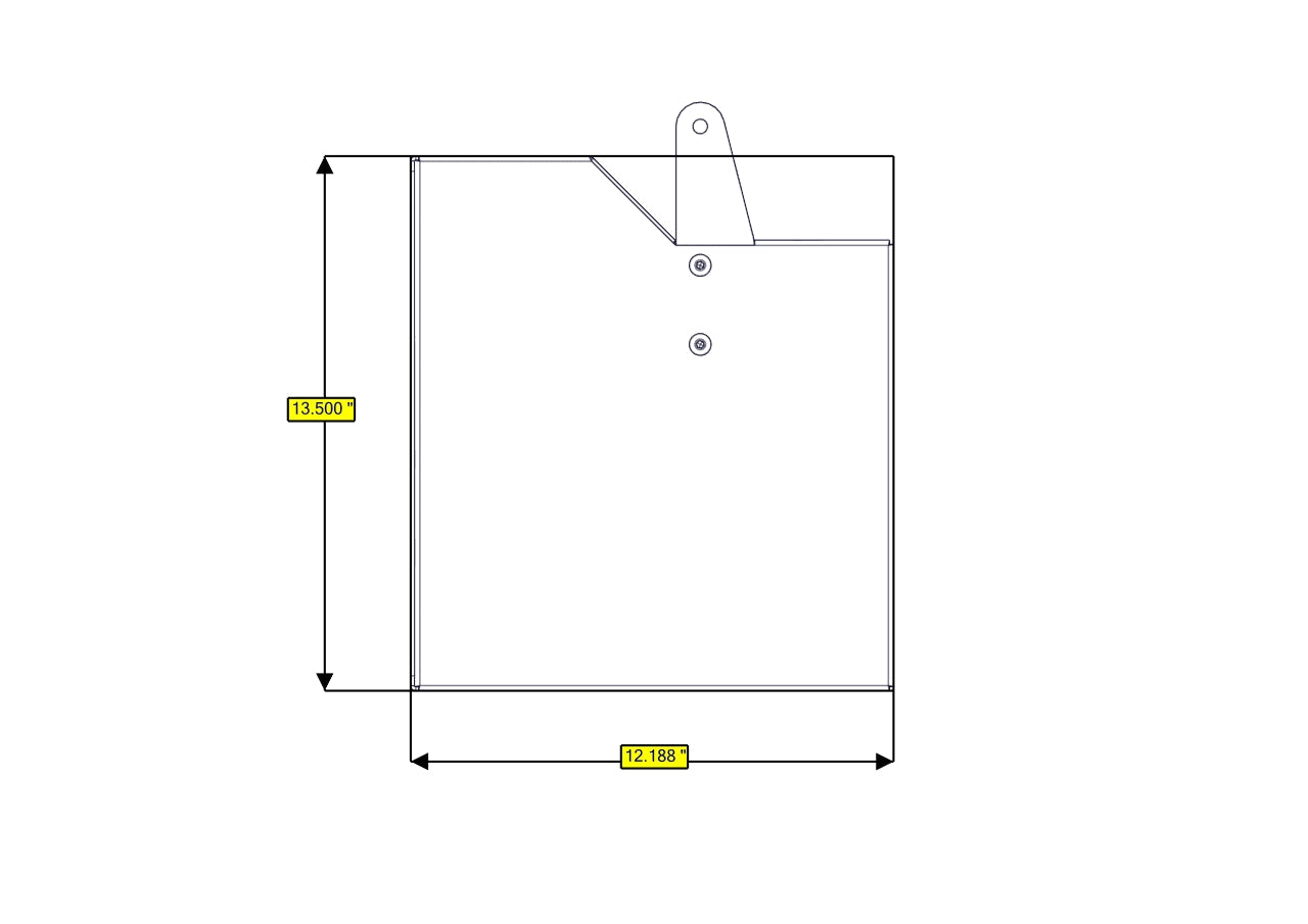 RB Components 34-Inch Shallow Sofa Storage Box - Flat Pack