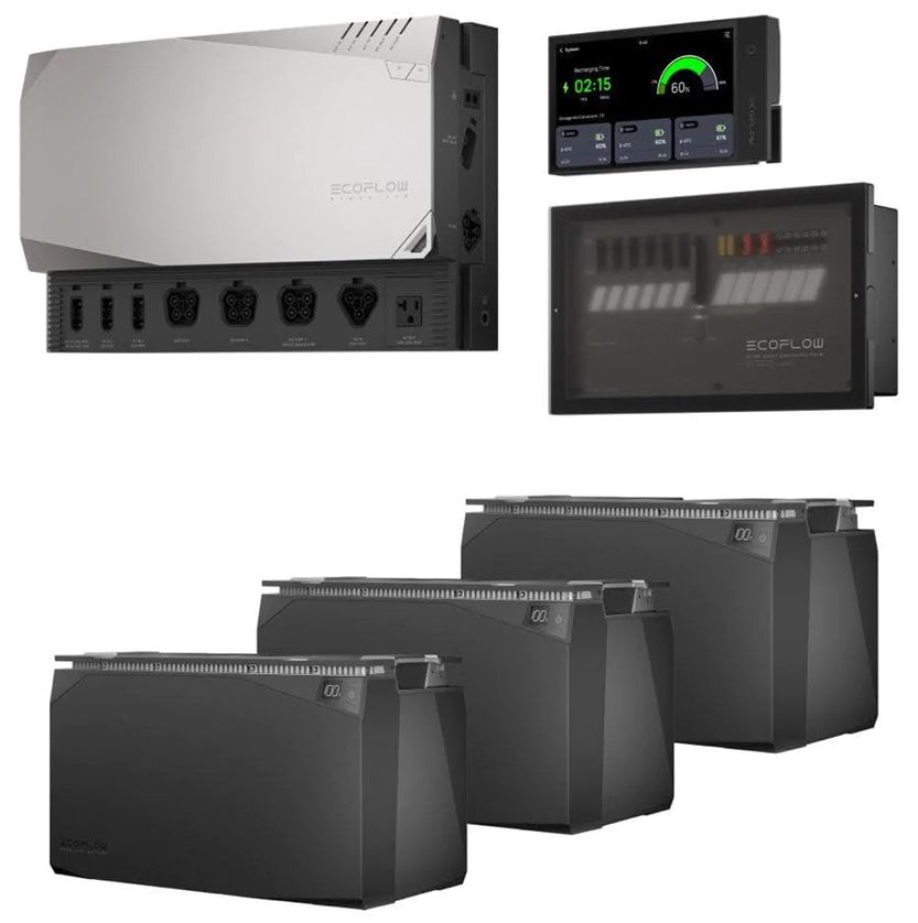 3.6 kW EcoFlow Power Kit (15 kWh) - Integrated 48V Power