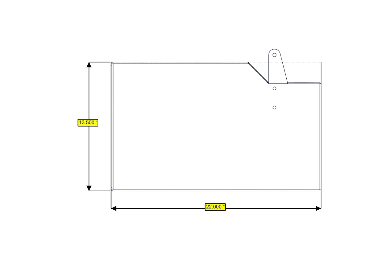 RB Components 34-Inch Deep Sofa Storage Box - Flat Pack