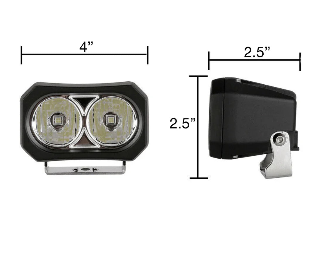 GGLighting GP20 Pod Bundle Deal With Wiring Harness - Off-Road LED Pod Bundle