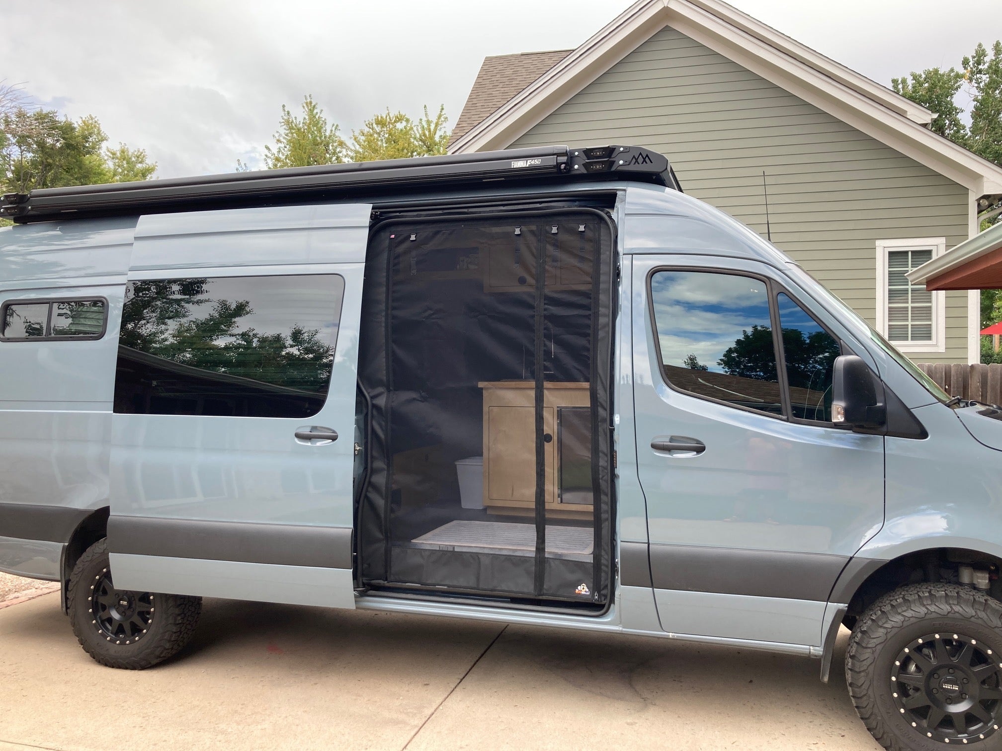 The Bug Wall Sprinter 2007-2024 Sliding Screen - Custom Entry