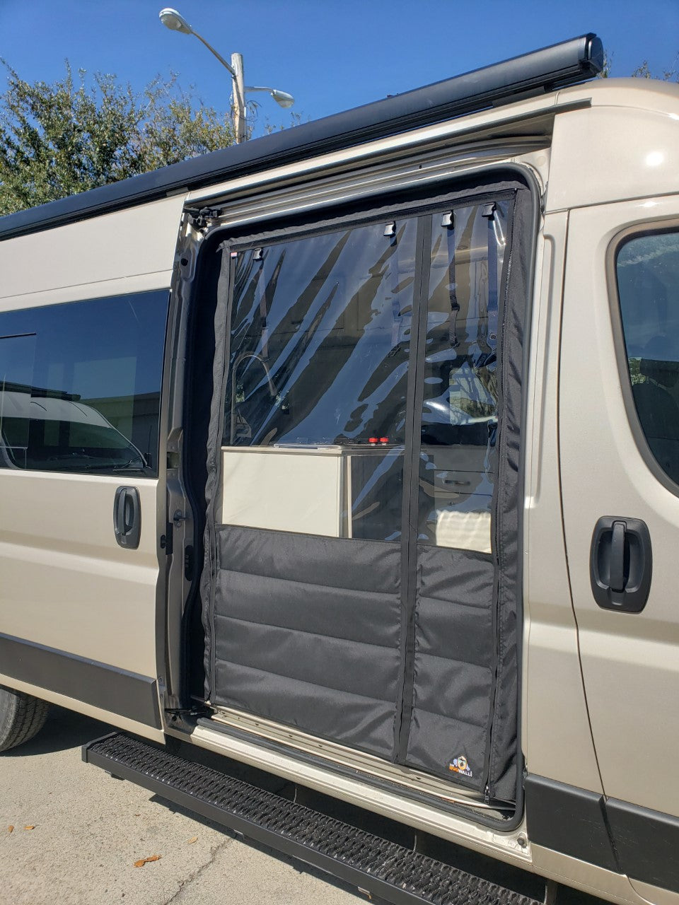The Bug Wall ProMaster Sliding Chill Curtain - Clear Climate Barrier